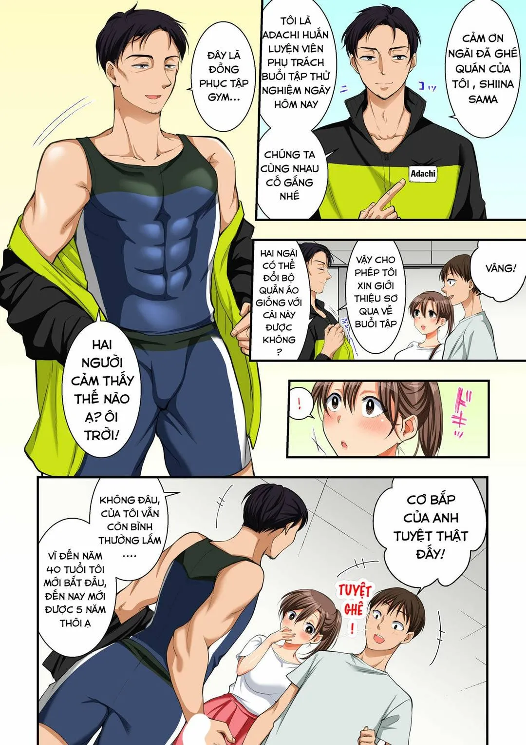 HentaiVN.net - Ảnh 3 - Asedaku Netorare Sports Gym [汗だく寝取られスポーツジム～夫の前で種付けマーキング～] - Chap 1