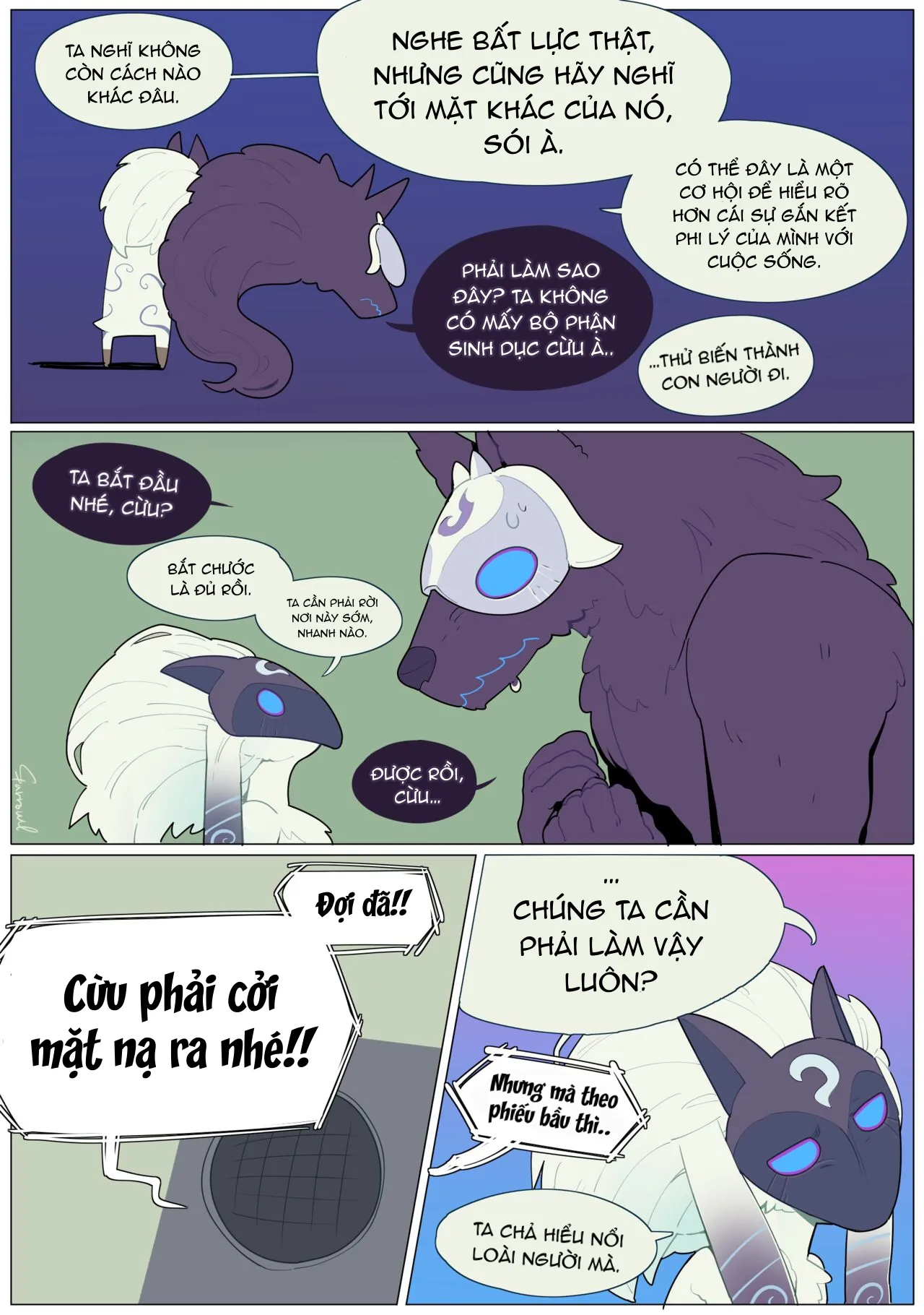 HentaiVN.net - Ảnh 3 - [Lol] Chúc may mắn, Kindred [Goodluck, Kindred] - Chap 1