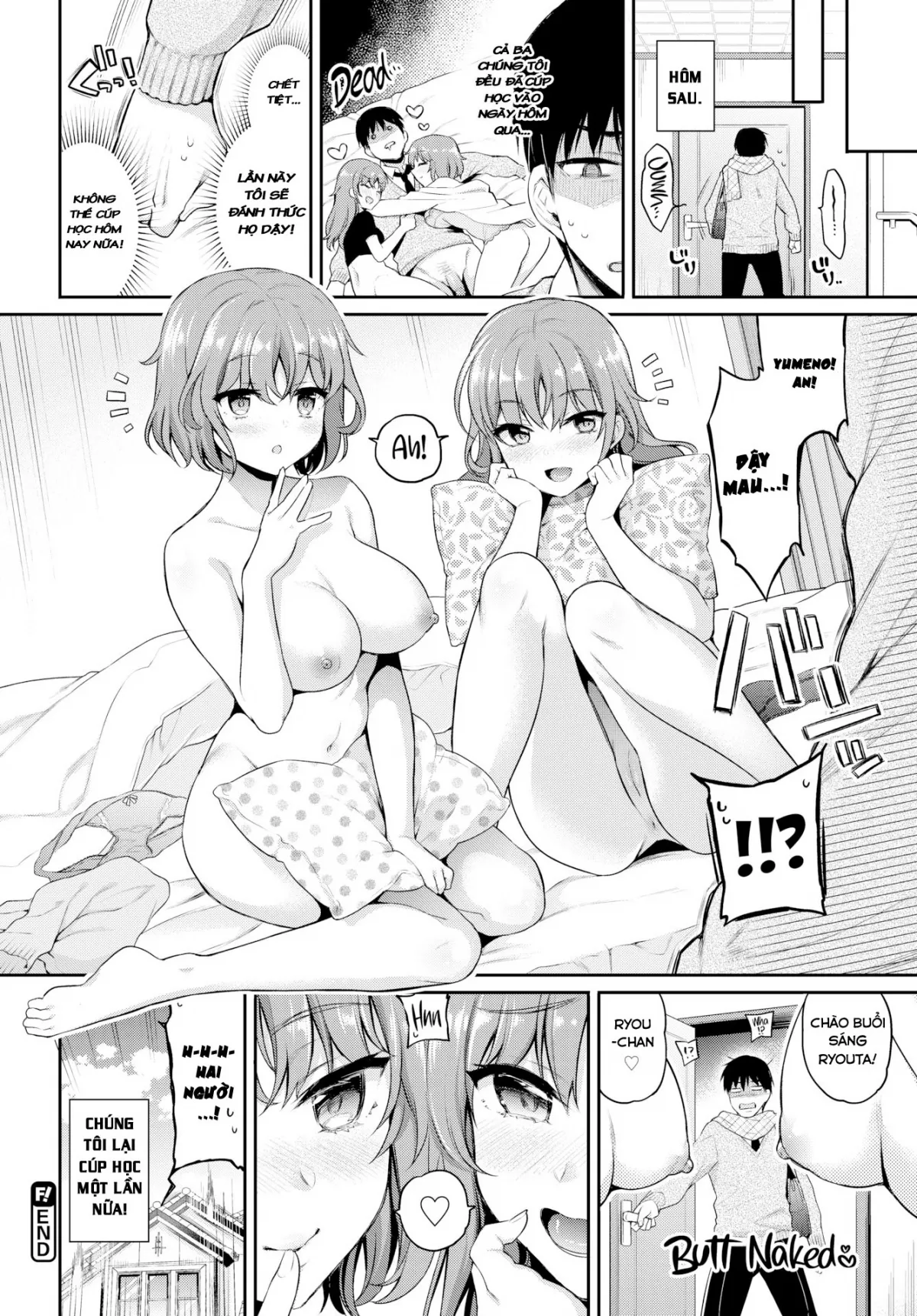 HentaiVN.net - Ảnh 21 - Hai chị em nứng tình và chàng trai may mắn! [Alluring bunk bed] - Chap 1