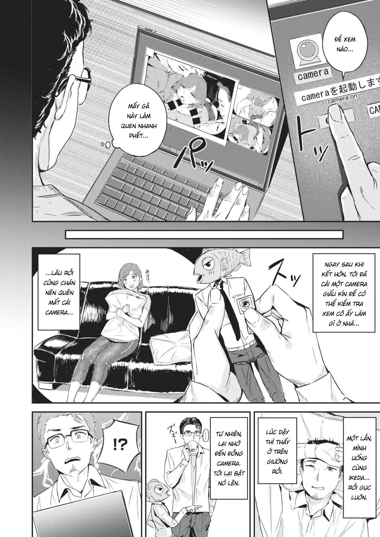 HentaiVN.net - Ảnh 10 - Vợ sếp để em lo [Netorase; ネトラセ] - Chap 1