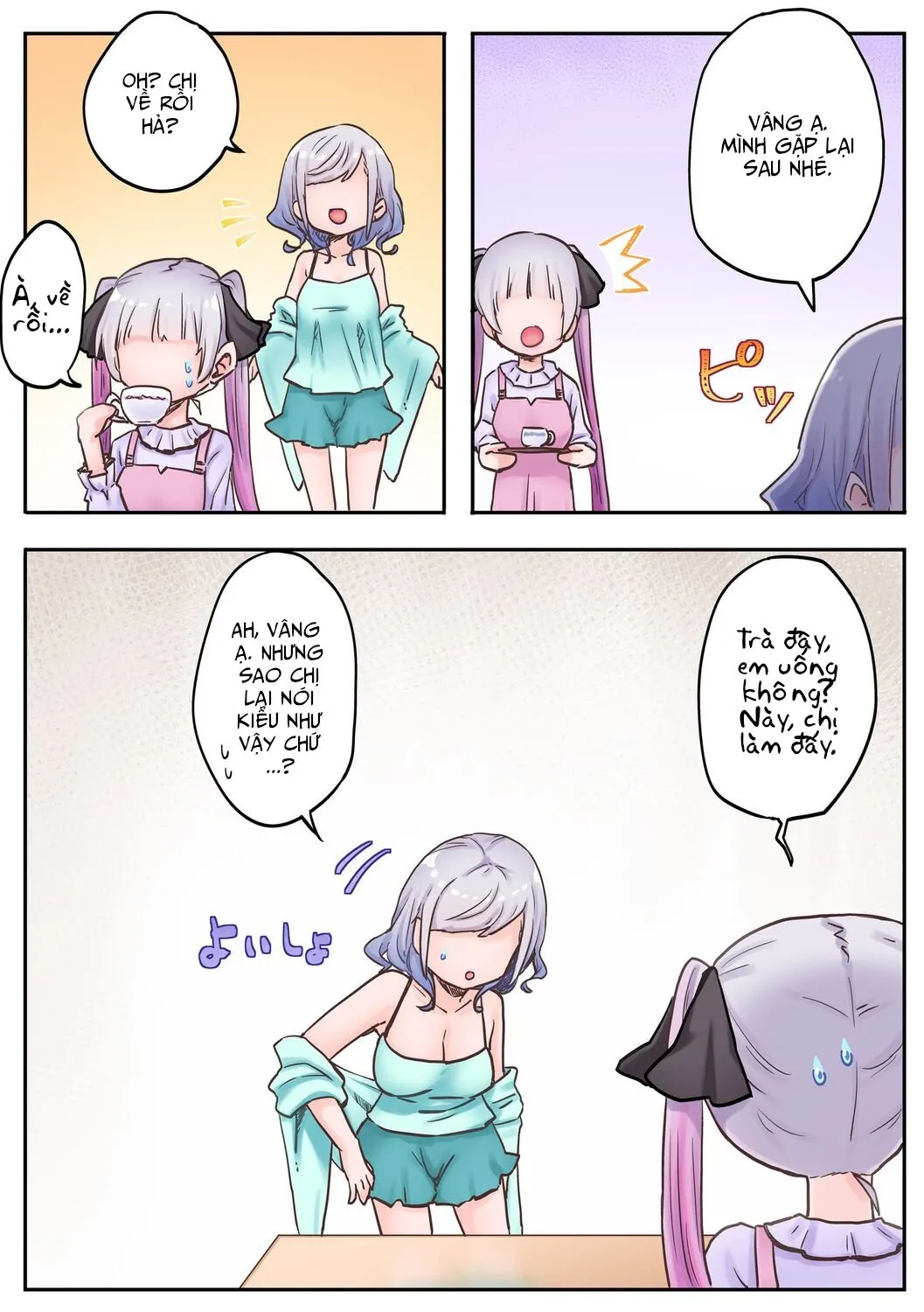 HentaiVN.net - Ảnh 9 - Twin Sisters' Yuri Life [Futago Shimai-chan no Yuri Seikatsu] - Chap 2