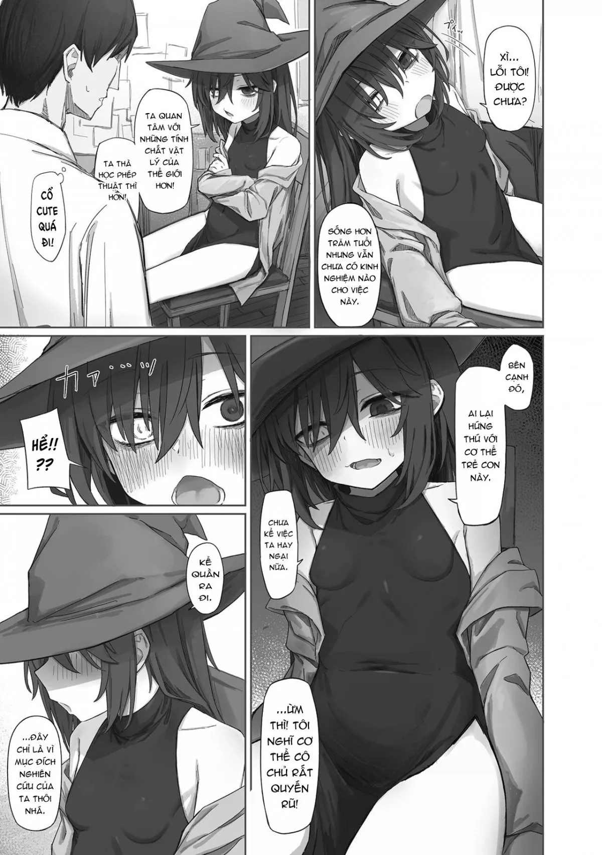 HentaiVN.net - Ảnh 3 - Bé phù thủy dâm đãng nuông chiều đệ tử [The Scarred Witch is Indulgent With Her Apprentice ; Kizumono Majo wa Deshi ni Amai] - Chap 1