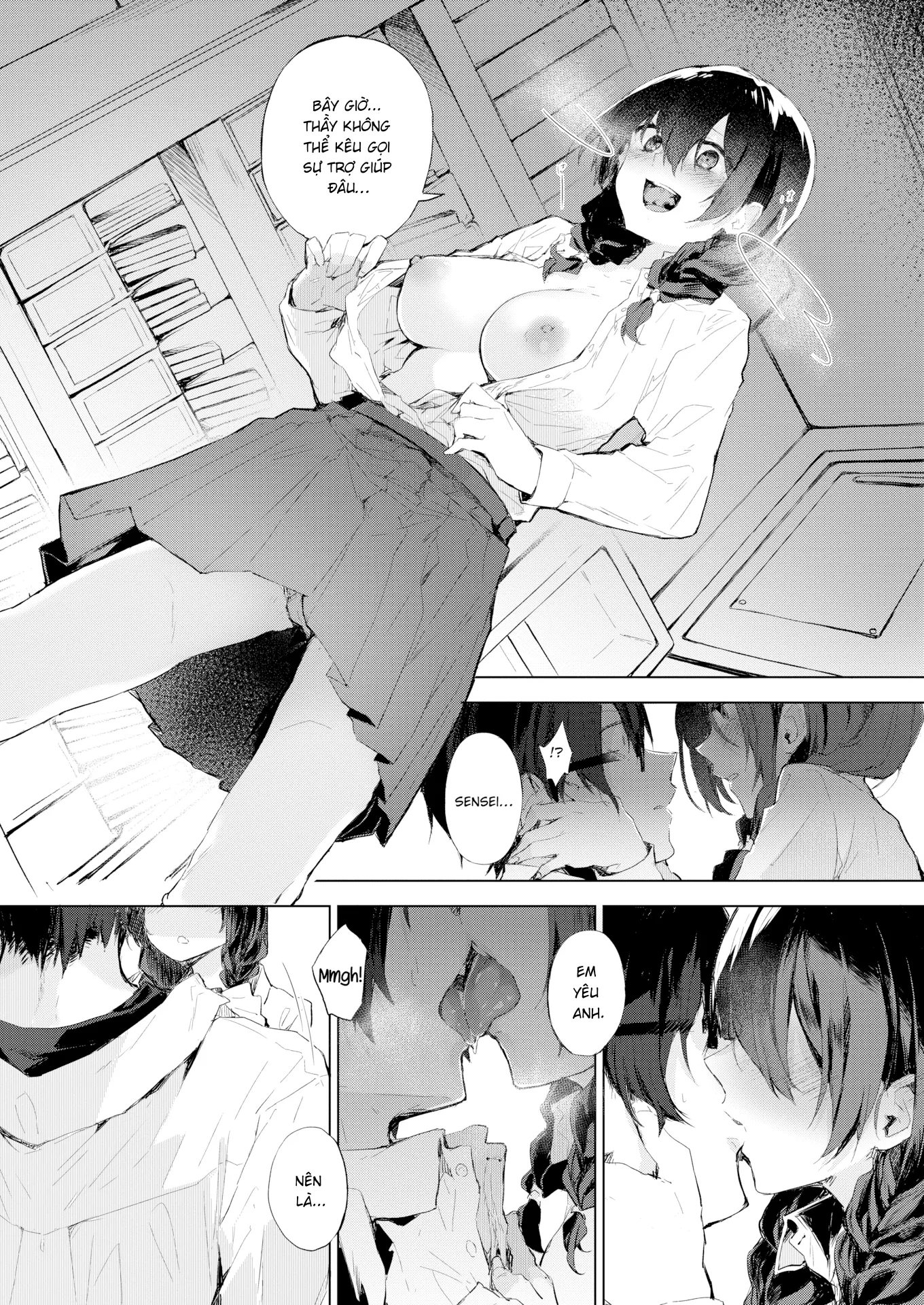 HentaiVN.net - Ảnh 9 - Anh là cả thế giới của em - Chap 1