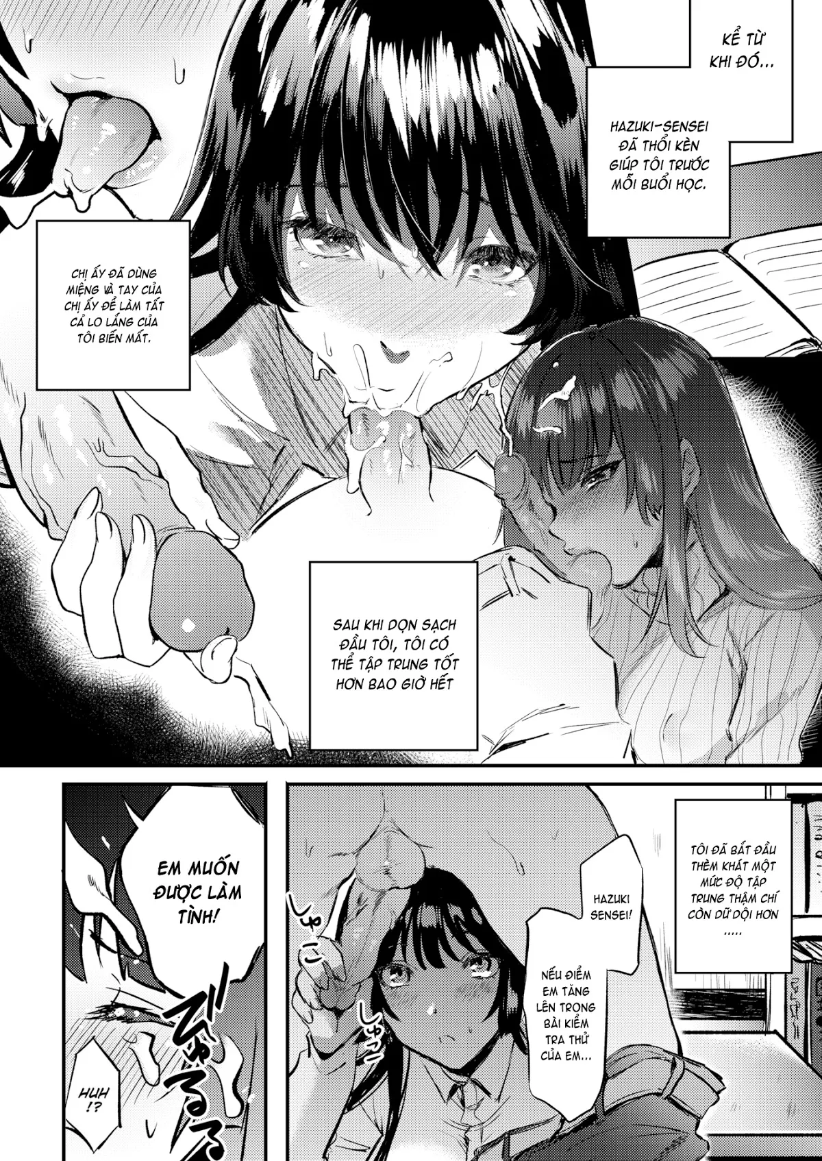 HentaiVN.net - Ảnh 12 - Hazuki-sensei’s Too Sexy for Me to Concentrate! [Comic Shitsurakuten 2017-03] - Chap 1