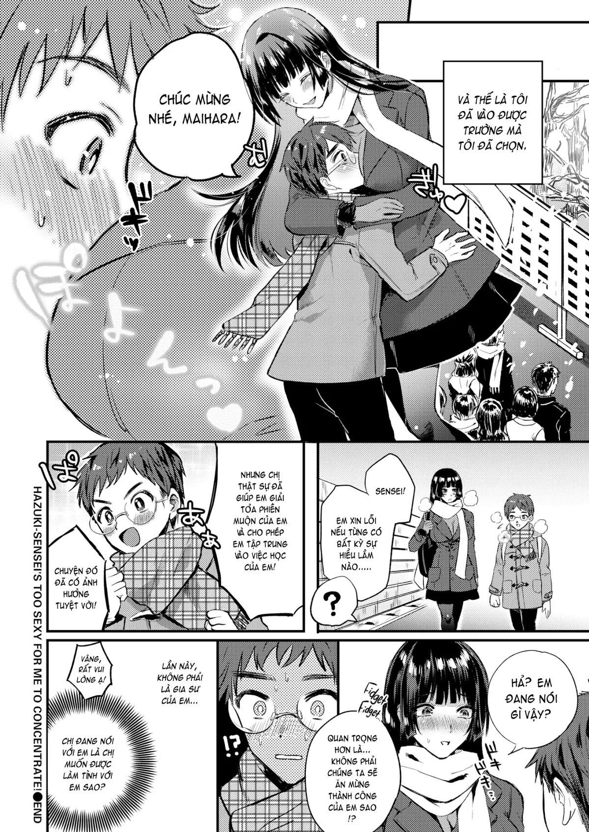 HentaiVN.net - Ảnh 24 - Hazuki-sensei’s Too Sexy for Me to Concentrate! [Comic Shitsurakuten 2017-03] - Chap 1