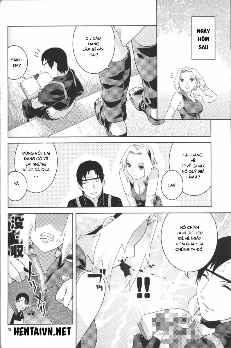 HentaiVN.net - Ảnh 18 - Sự Sa Ngã Của Sakura-chan (Naruto) [Aya Sakura Emaki; Painting Sakura] - Chap 1