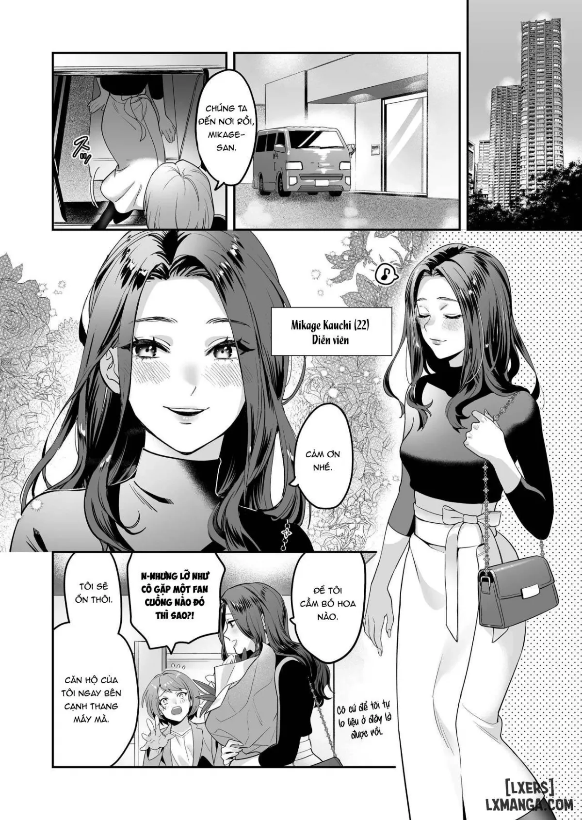 HentaiVN.net - Ảnh 3 - Đồ chơi người lớn của nữ diễn viên ngây thơ [Seijun-ha Joyu Mikage-san no Otonanoomocha | Innocent Style Actress Mikage's Adult Toy] - Chap 1