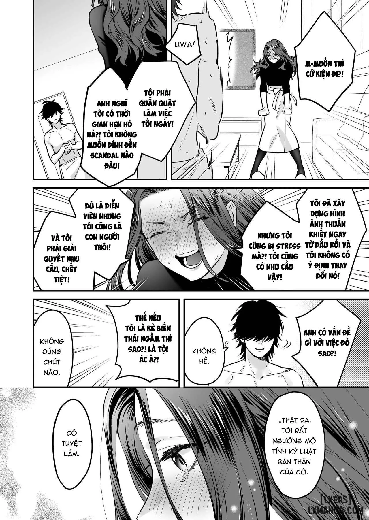 HentaiVN.net - Ảnh 17 - Đồ chơi người lớn của nữ diễn viên ngây thơ [Seijun-ha Joyu Mikage-san no Otonanoomocha | Innocent Style Actress Mikage's Adult Toy] - Chap 2
