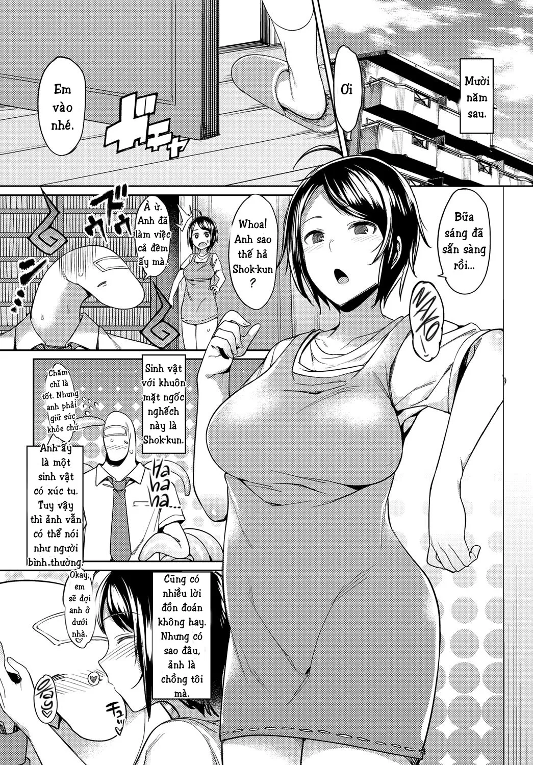 HentaiVN.net - Ảnh 3 - Stranger tono DOKI DOKI [Newly-married life!] - Chap 1