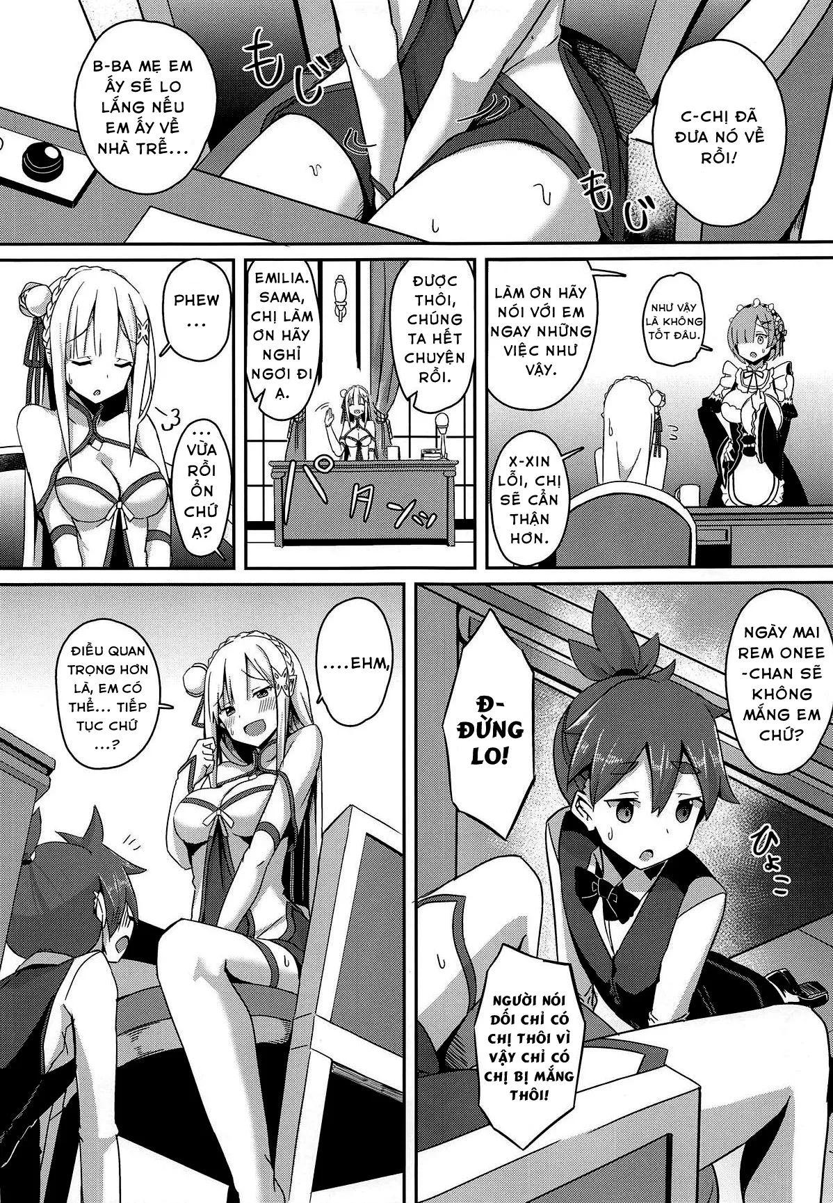 HentaiVN.net - Ảnh 4 - Majo no Nokoriga II (Re:Zero kara Hajimeru Isekai Seikatsu) [魔女ノ残り香II (Re:ゼロから始める異世界生活)] - Chap 1