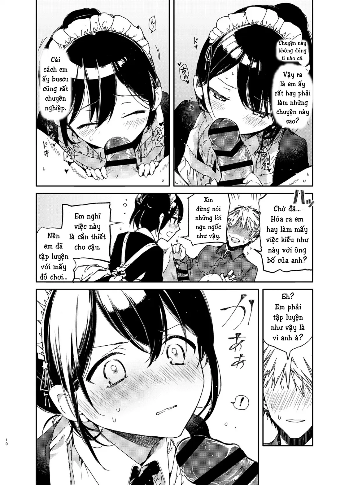 HentaiVN.net - Ảnh 10 - Jitome Maid-san to Love [Love Ecchi] - Chap 1