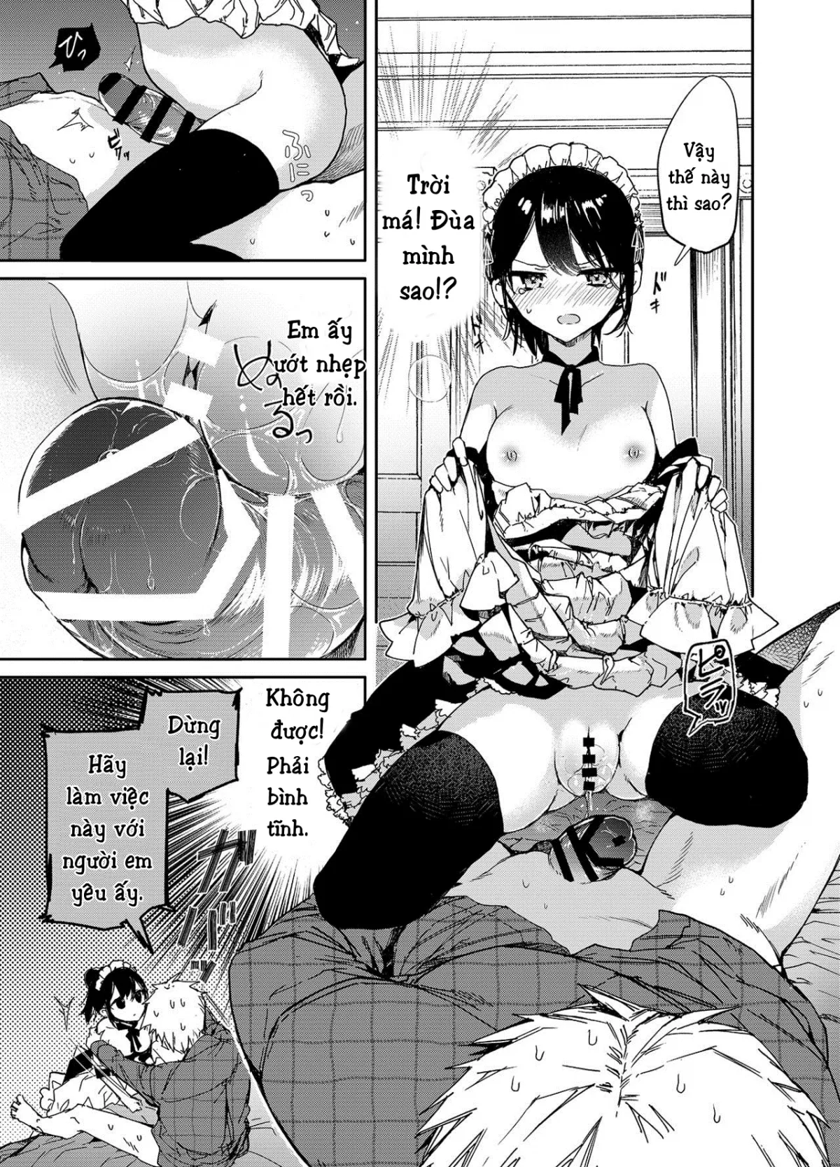 HentaiVN.net - Ảnh 13 - Jitome Maid-san to Love [Love Ecchi] - Chap 1
