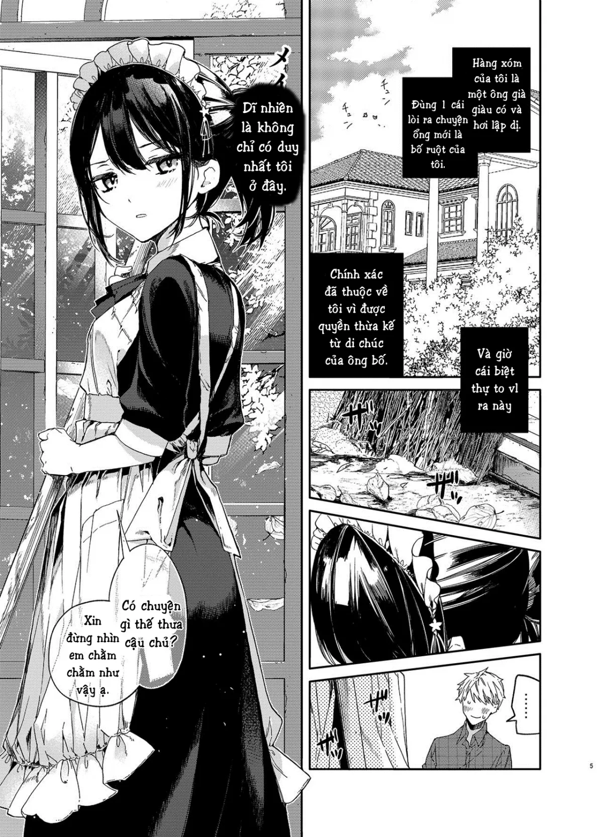HentaiVN.net - Ảnh 5 - Jitome Maid-san to Love [Love Ecchi] - Chap 1