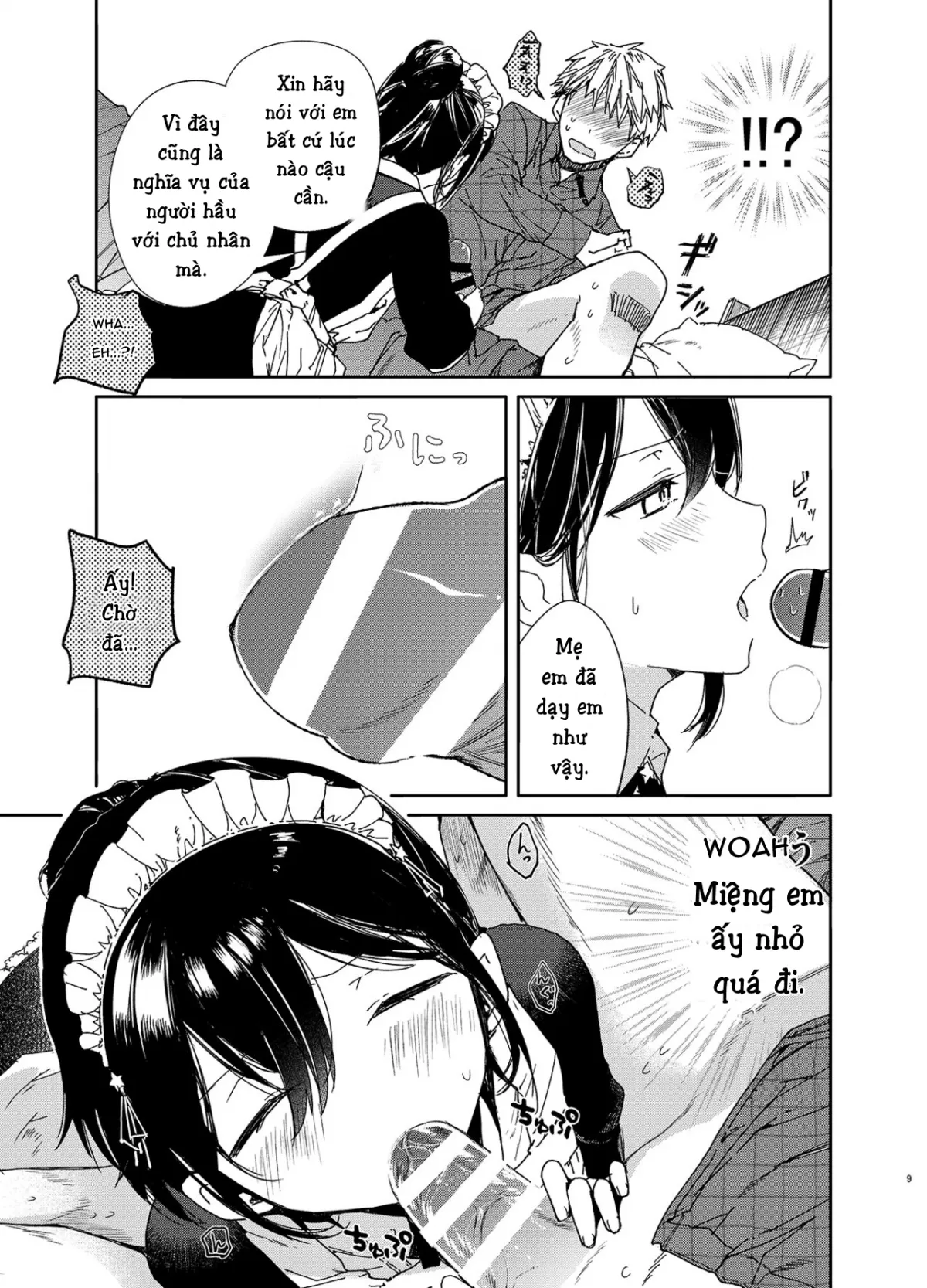 HentaiVN.net - Ảnh 9 - Jitome Maid-san to Love [Love Ecchi] - Chap 1