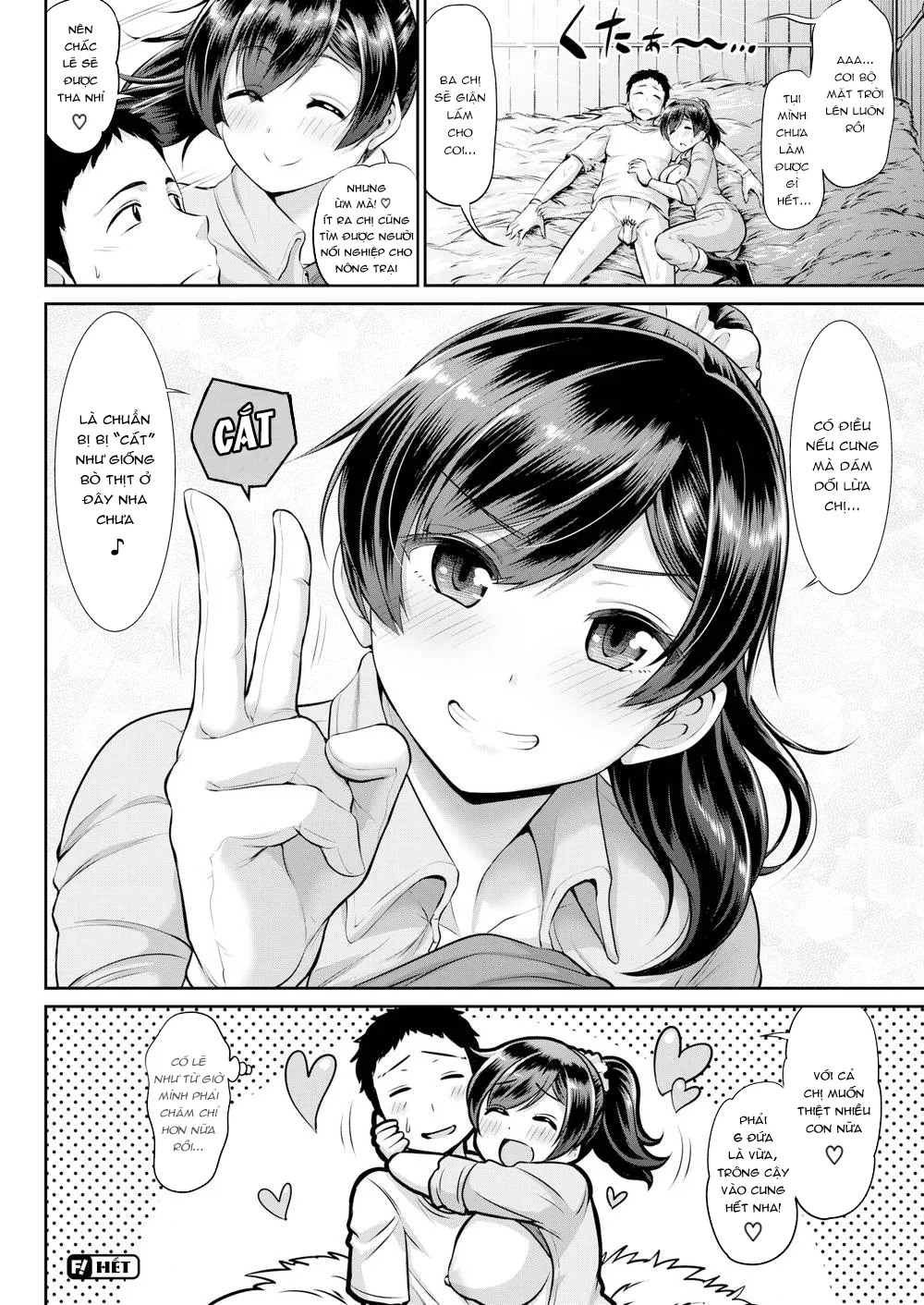 HentaiVN.net - Ảnh 20 - Boku-ra no Bokujou Tanetsuke Monogatari [Our Farm Mating Tale; Câu Chuyện Phối Giống Ở Nông Trại] - Chap 1
