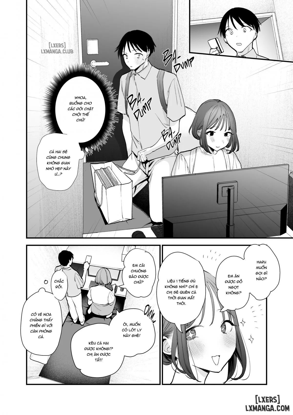 HentaiVN.net - Ảnh 8 - Kyonyuu Otaku Joshi to NeCafe de Off-Pako - Chap 1