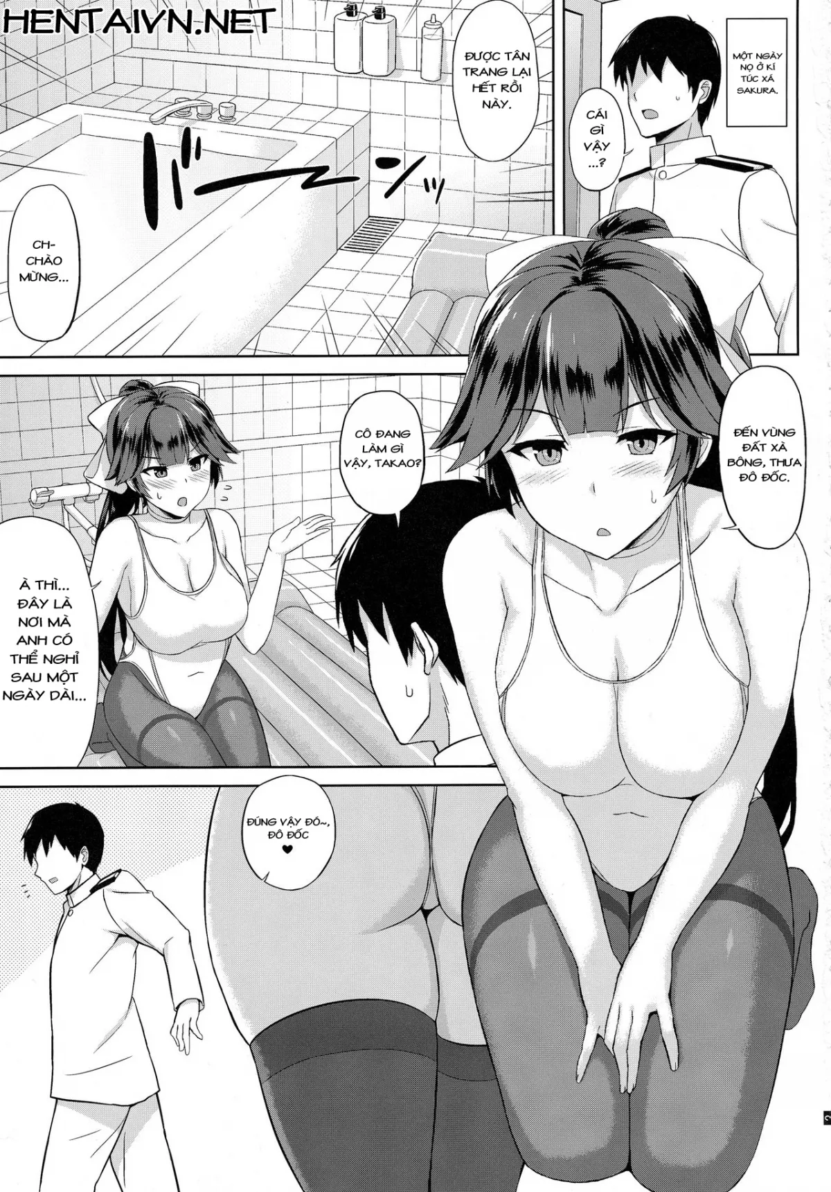 HentaiVN.net - Ảnh 4 - Hai em thuyền chăm sóc ngài đô đốc [AzuLan Soap-bu -Juuou Hen- (Azur Lane)] - Chap 1