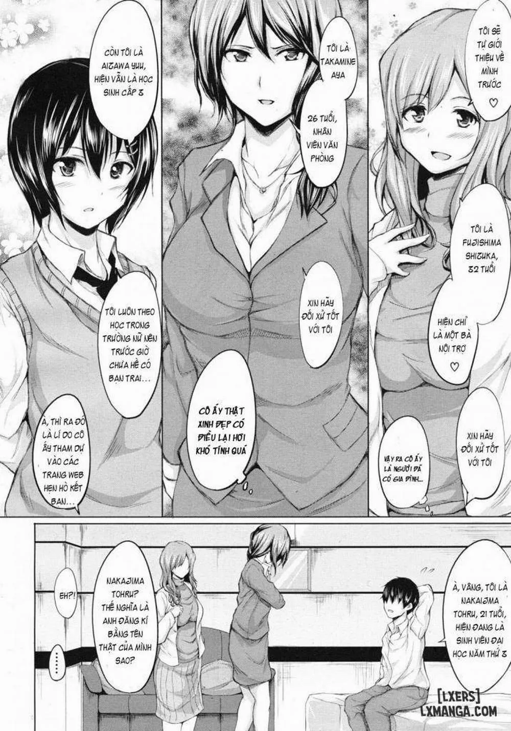 HentaiVN.net - Ảnh 7 - Deatte Harem - Chap 1