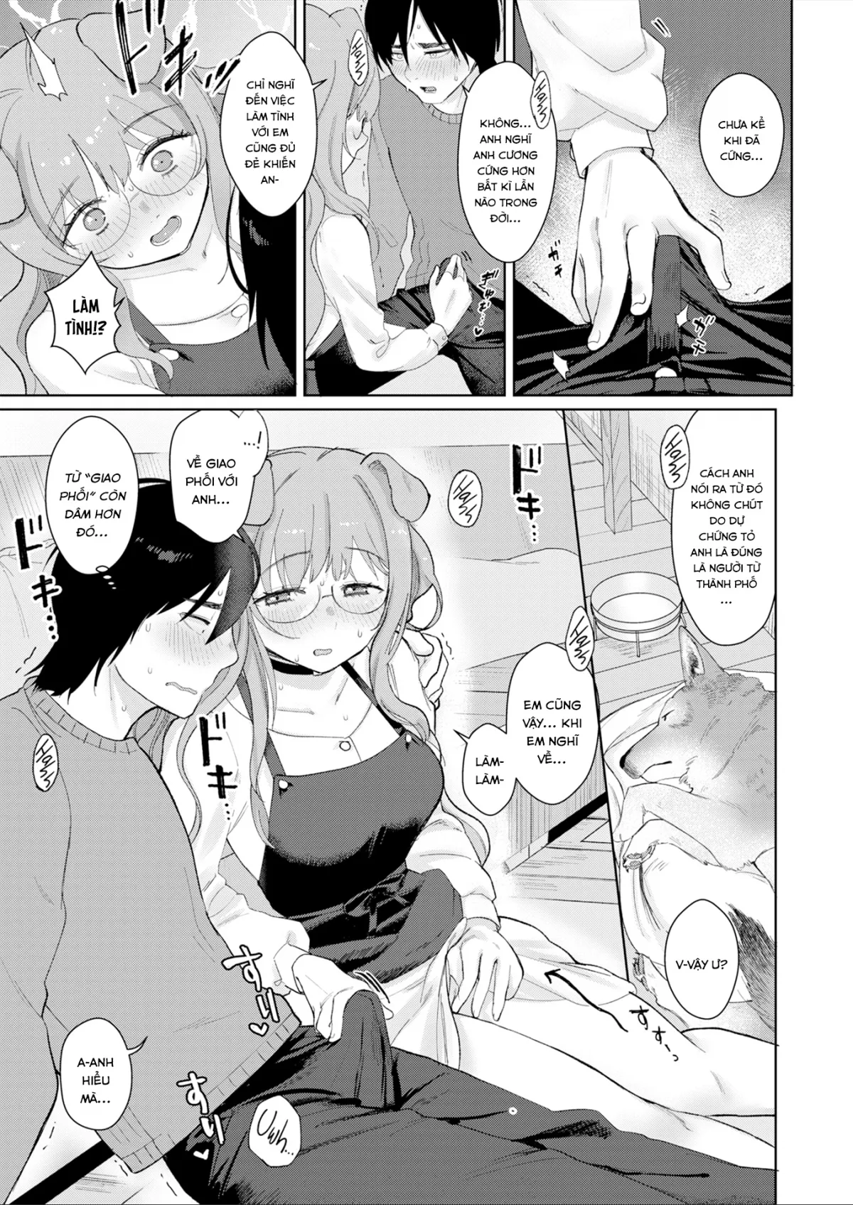 HentaiVN.net - Ảnh 11 - Nàng Cún và Chàng Sói [Dog Girl Wolf Boy] - Chap 1