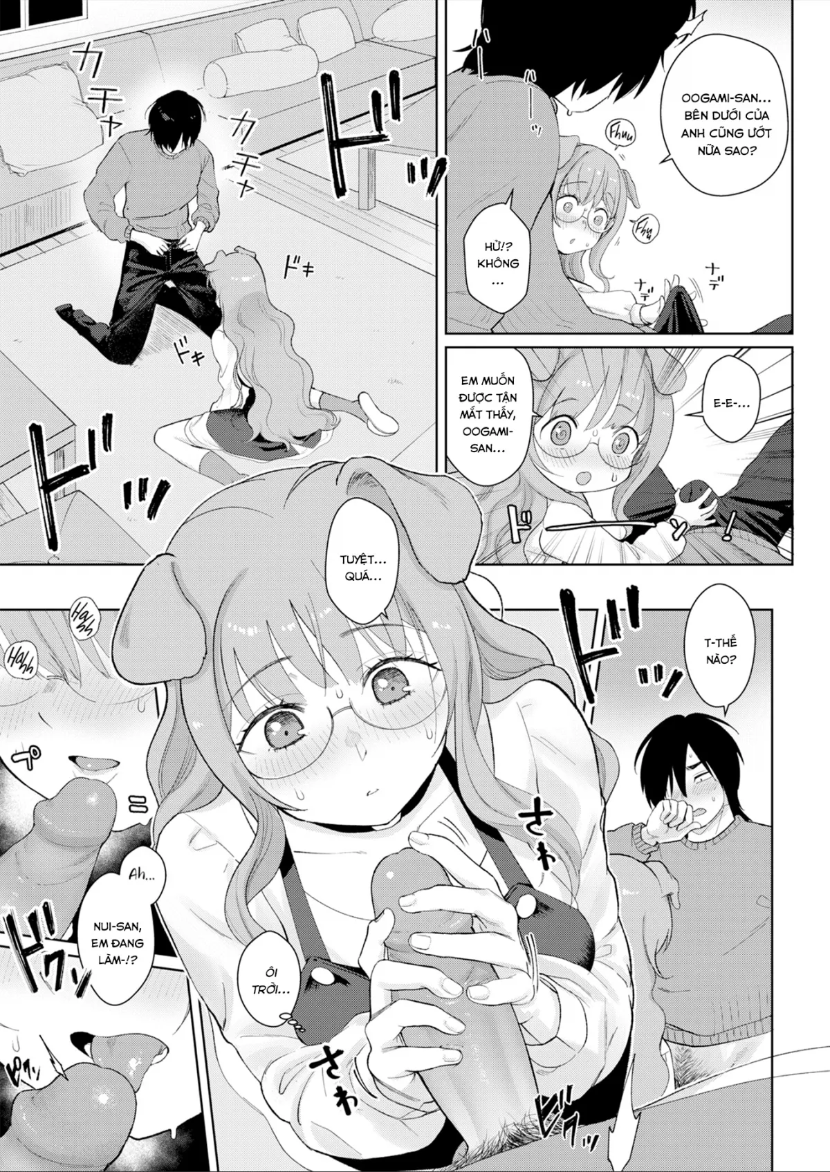 HentaiVN.net - Ảnh 13 - Nàng Cún và Chàng Sói [Dog Girl Wolf Boy] - Chap 1