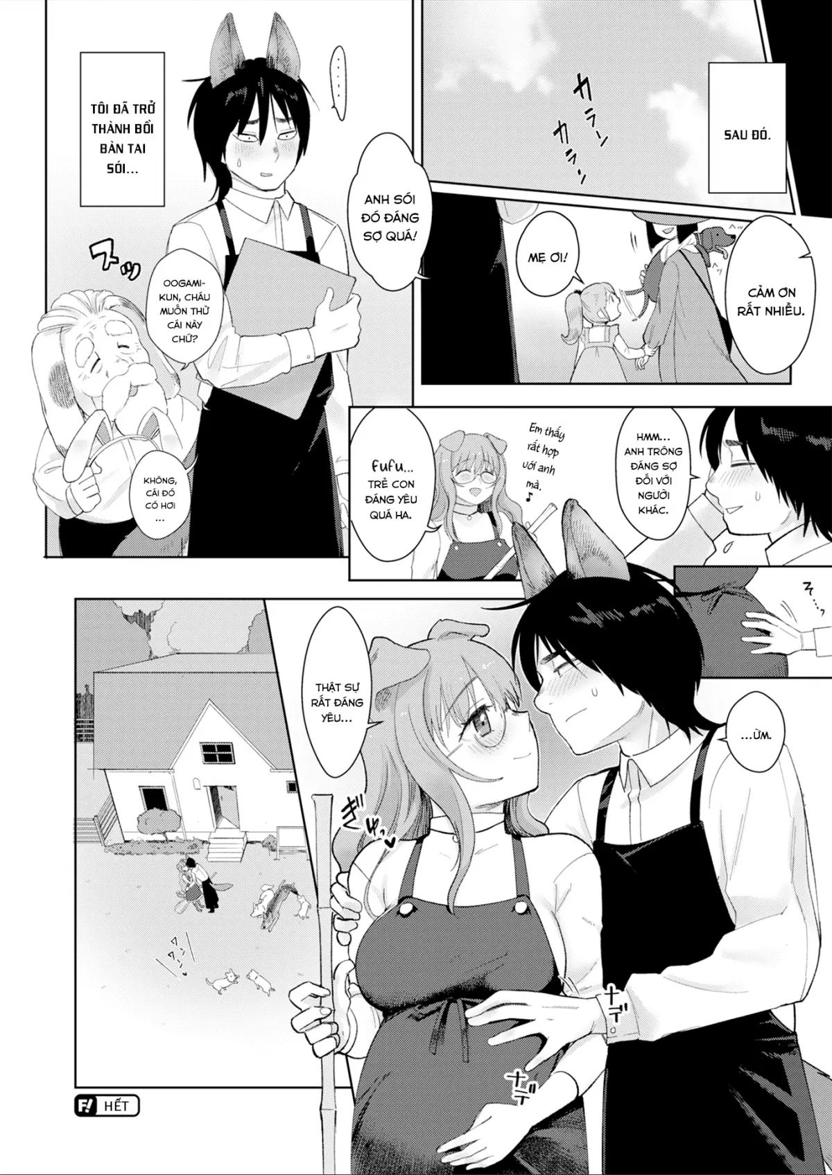 HentaiVN.net - Ảnh 26 - Nàng Cún và Chàng Sói [Dog Girl Wolf Boy] - Chap 1