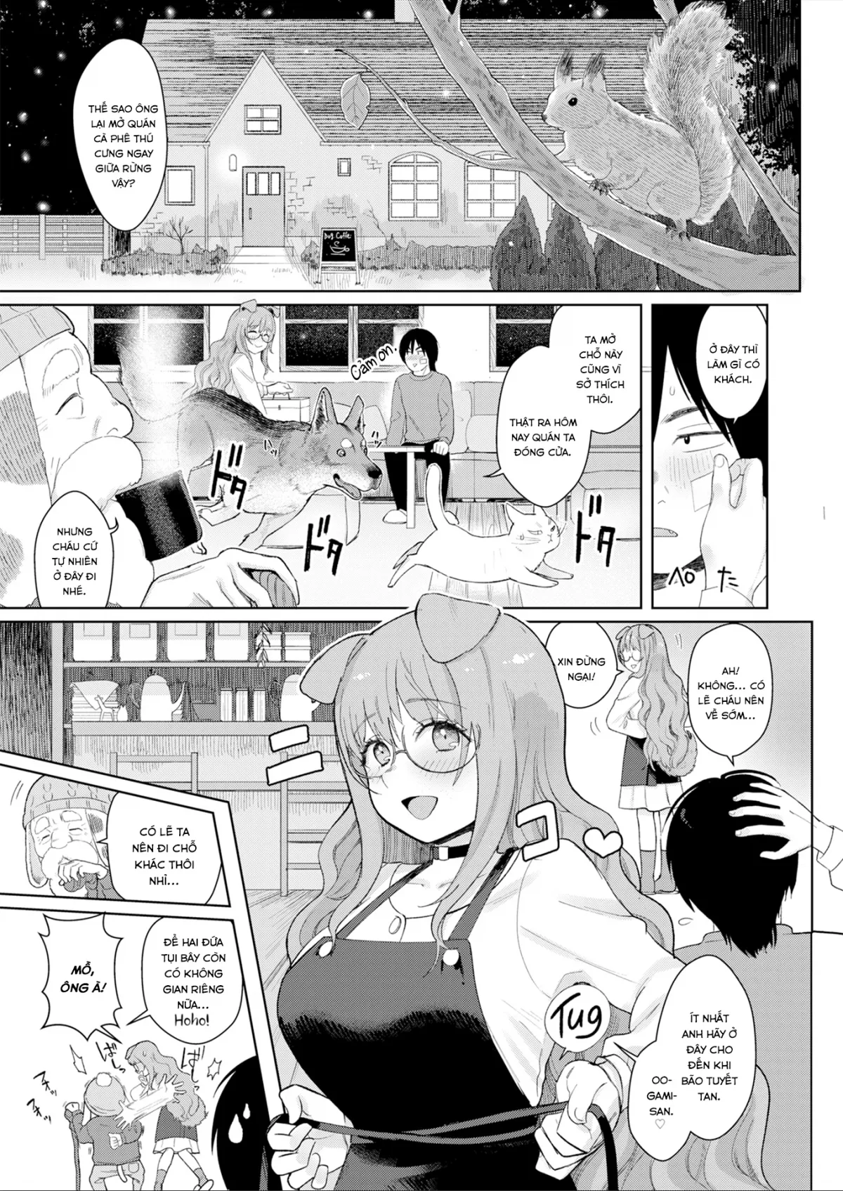 HentaiVN.net - Ảnh 3 - Nàng Cún và Chàng Sói [Dog Girl Wolf Boy] - Chap 1
