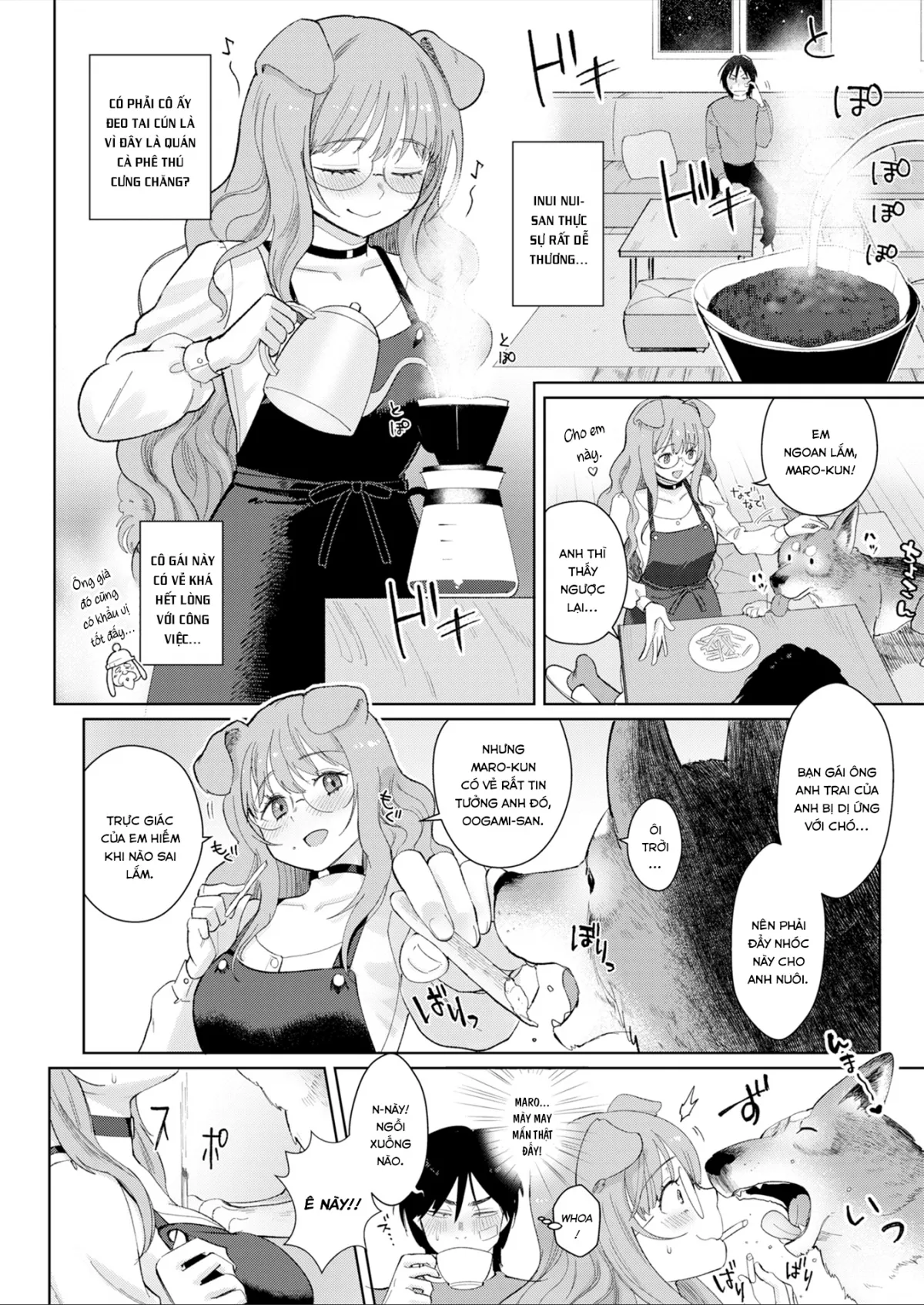 HentaiVN.net - Ảnh 4 - Nàng Cún và Chàng Sói [Dog Girl Wolf Boy] - Chap 1