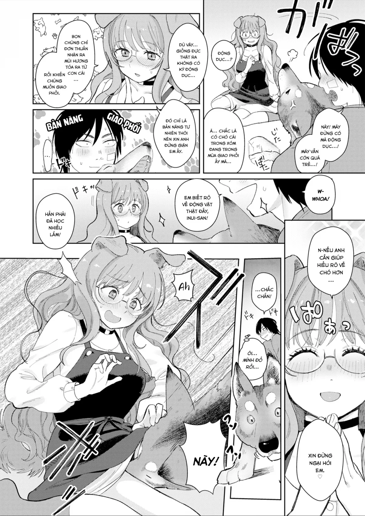 HentaiVN.net - Ảnh 6 - Nàng Cún và Chàng Sói [Dog Girl Wolf Boy] - Chap 1