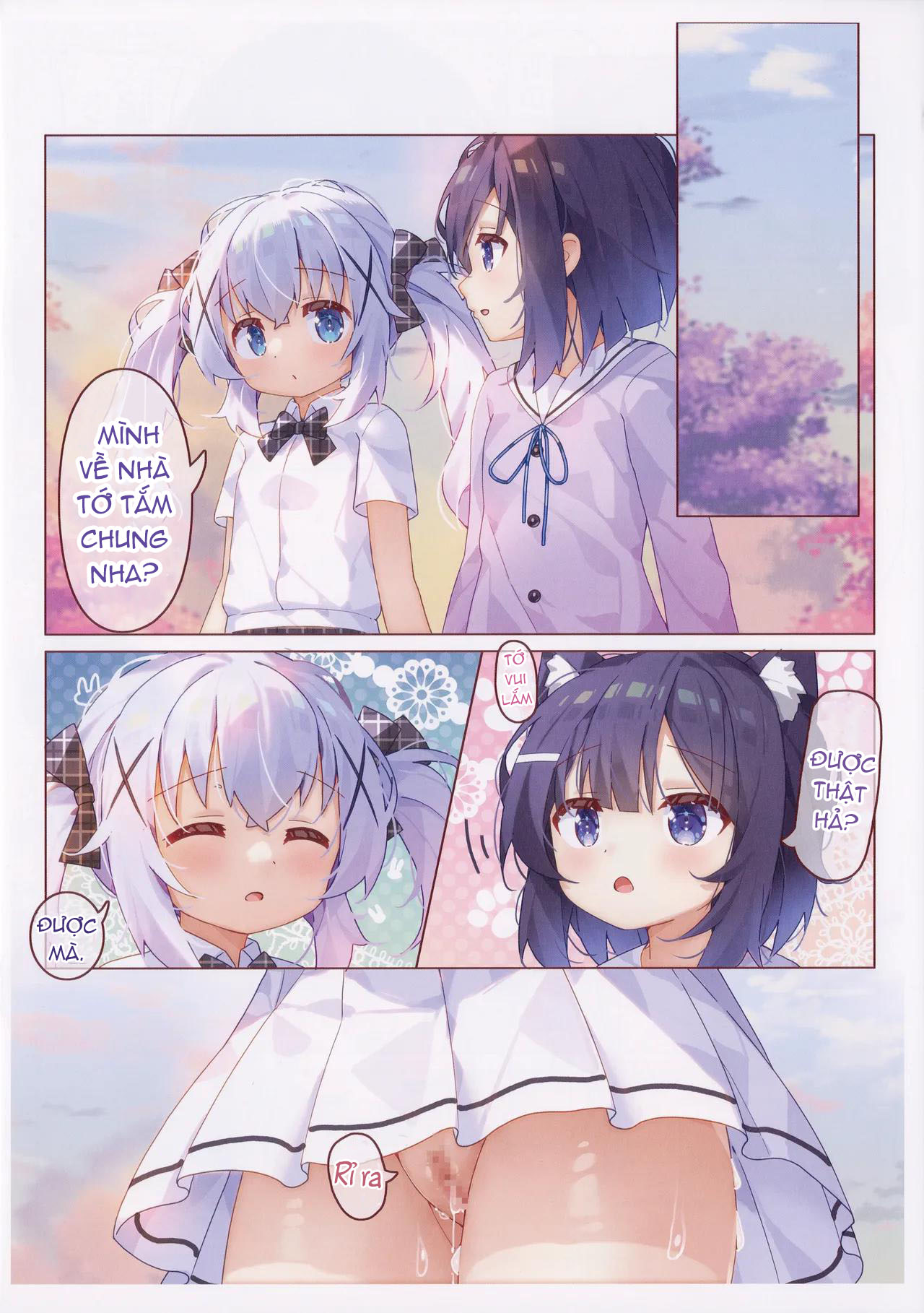 HentaiVN.net - Ảnh 17 - Fuyu × Chino Nakayoshi Gokko (Gochuumon wa Usagi Desu ka?) - Chap 1