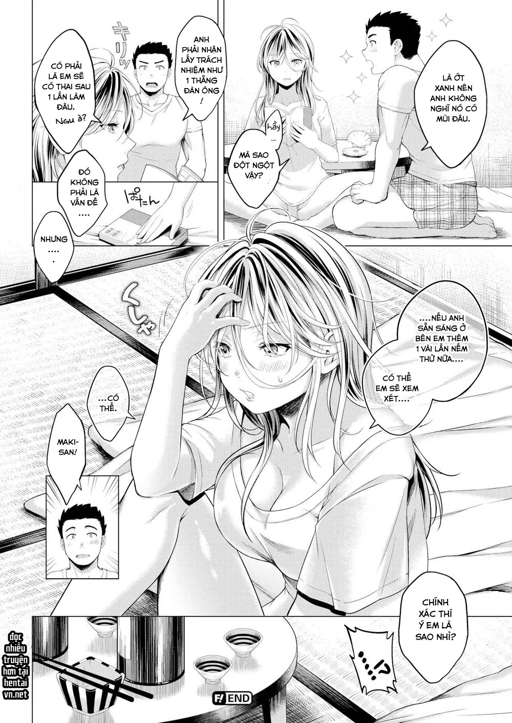 HentaiVN.net - Ảnh 20 - Nếm rượu, nếm luôn cả em [Evening Warmed Sake] - Chap 1