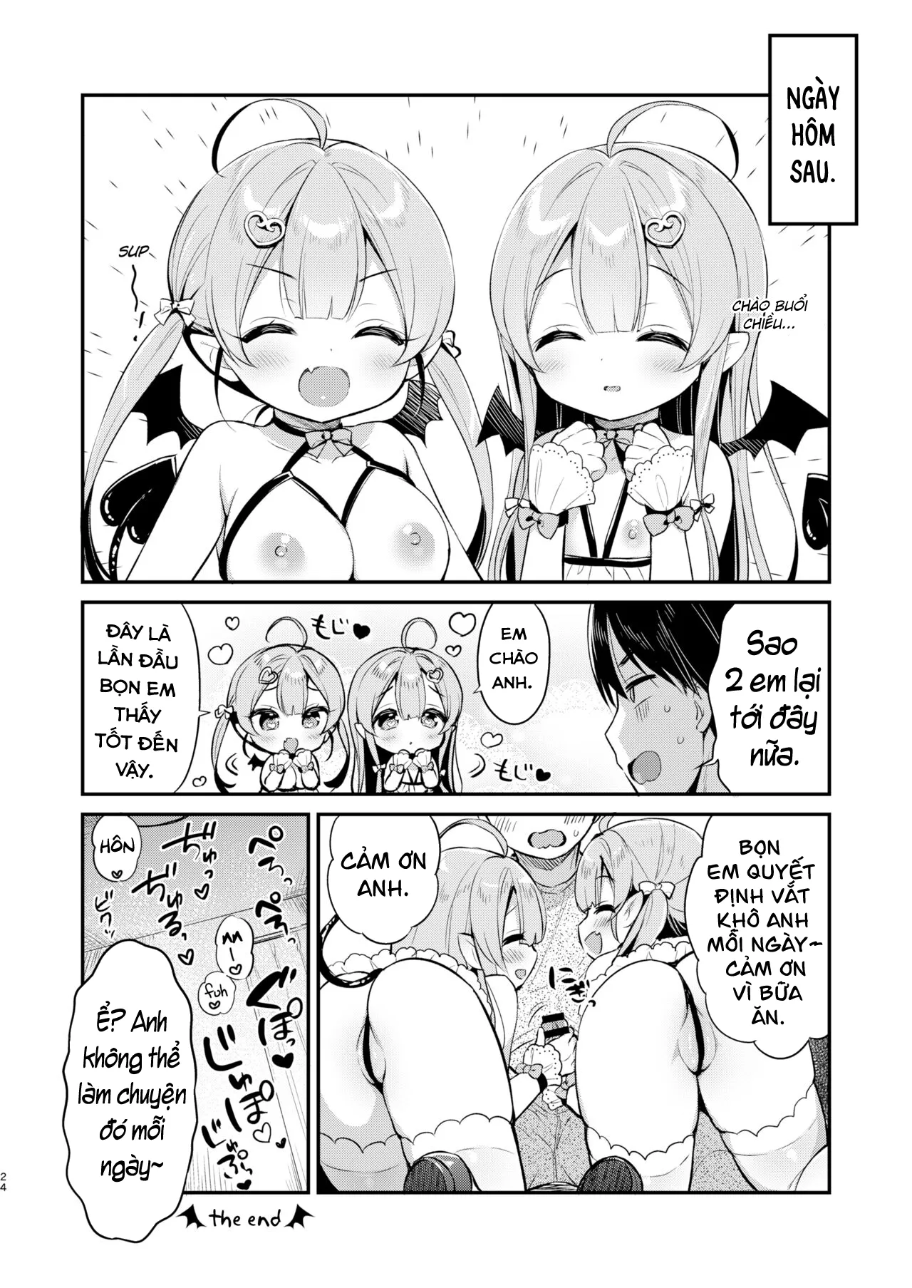 HentaiVN.net - Ảnh 23 - Totsugeki Futago Succubus-chan [Attack of Succubus Twins] - Chap 2