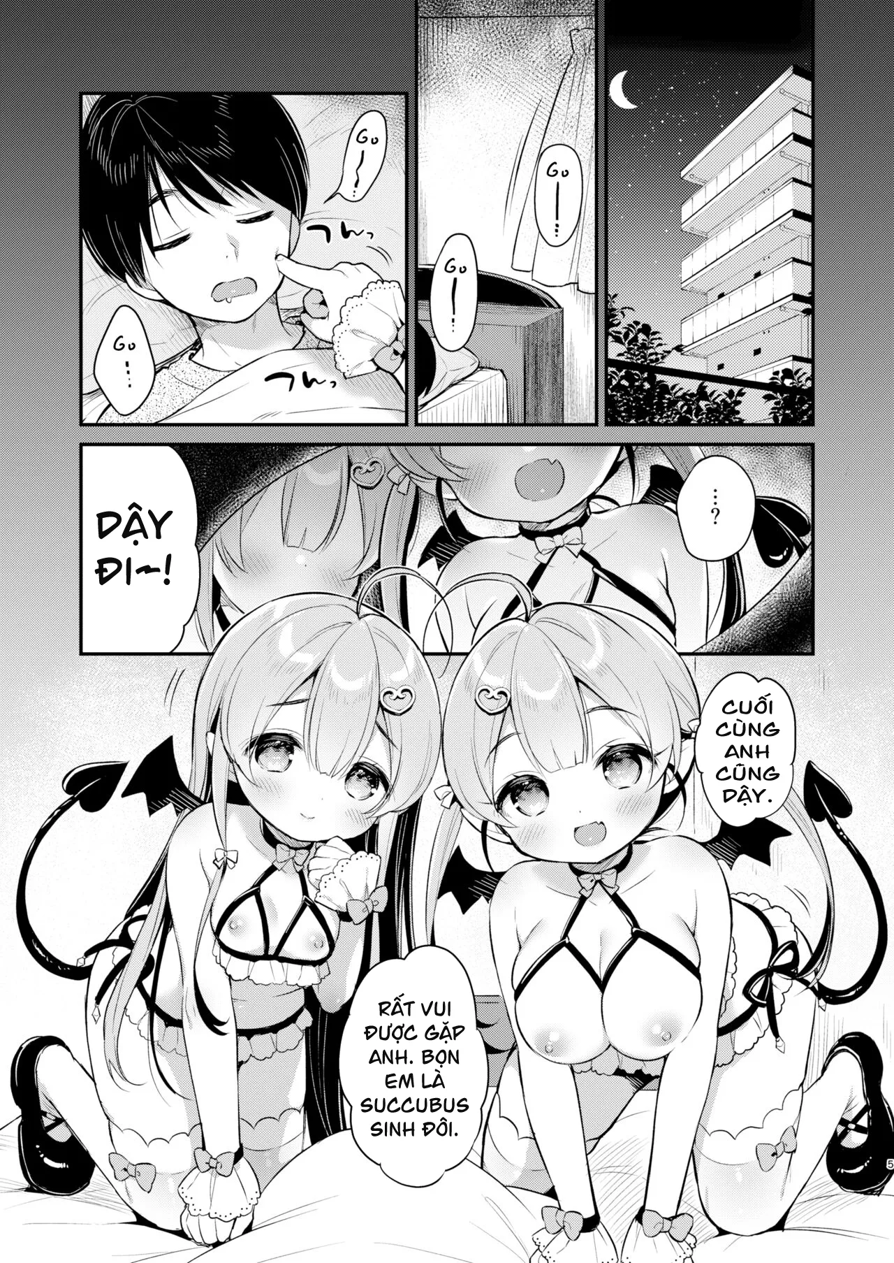 HentaiVN.net - Ảnh 4 - Totsugeki Futago Succubus-chan [Attack of Succubus Twins] - Chap 2
