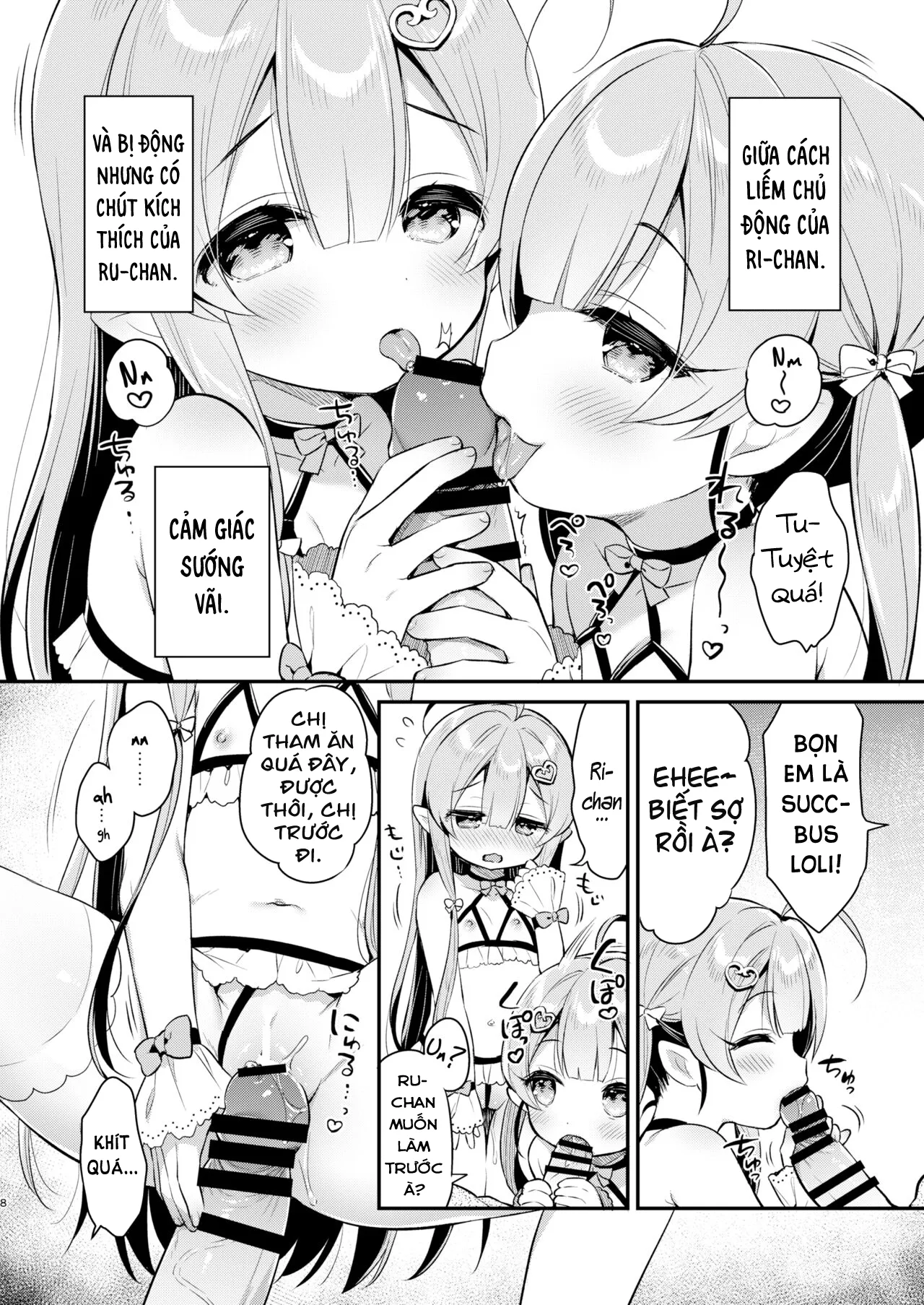 HentaiVN.net - Ảnh 7 - Totsugeki Futago Succubus-chan [Attack of Succubus Twins] - Chap 2