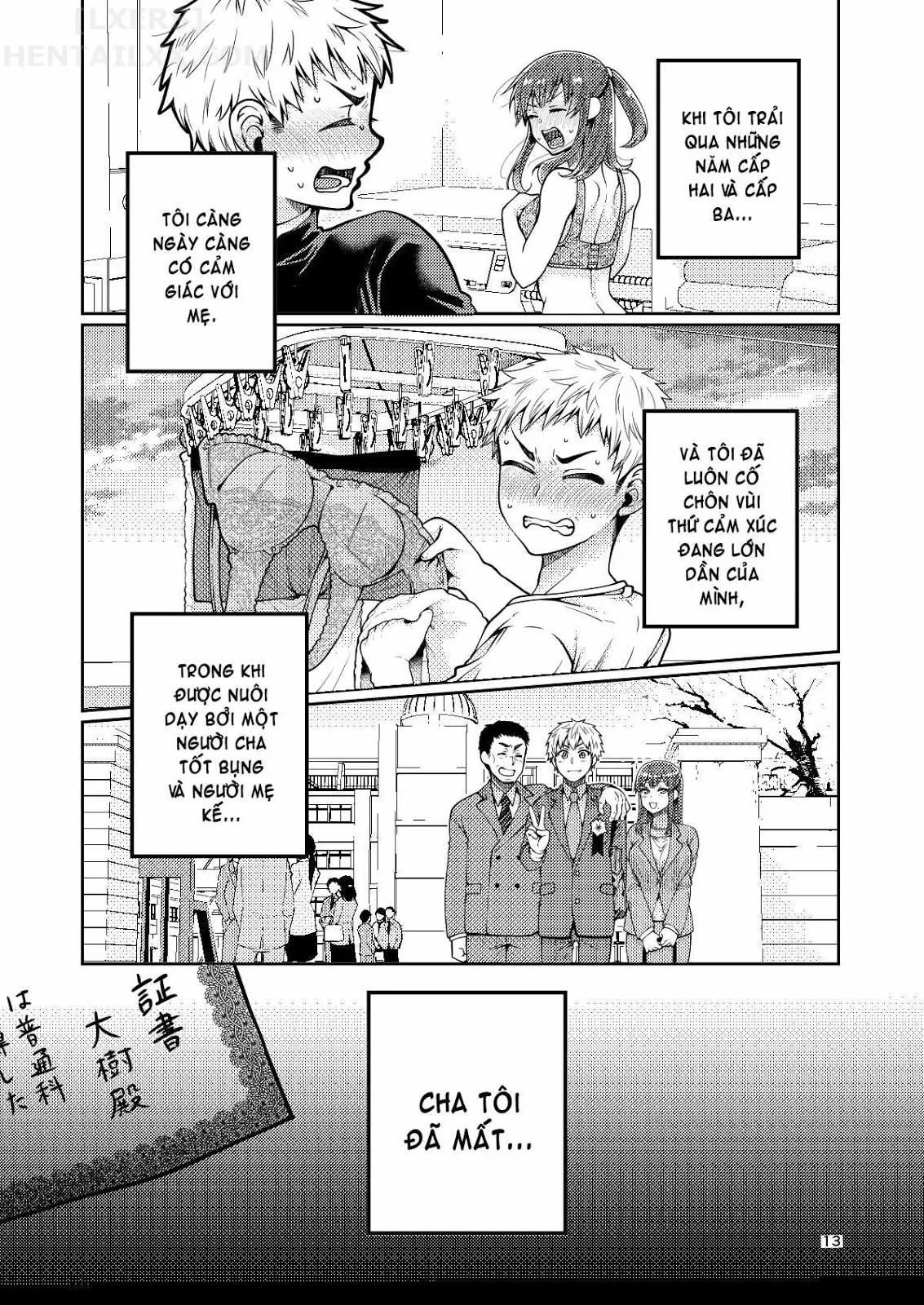 HentaiVN.net - Ảnh 15 - Kaa-San To Issho [Together With My Step-Mum] - Chap 1