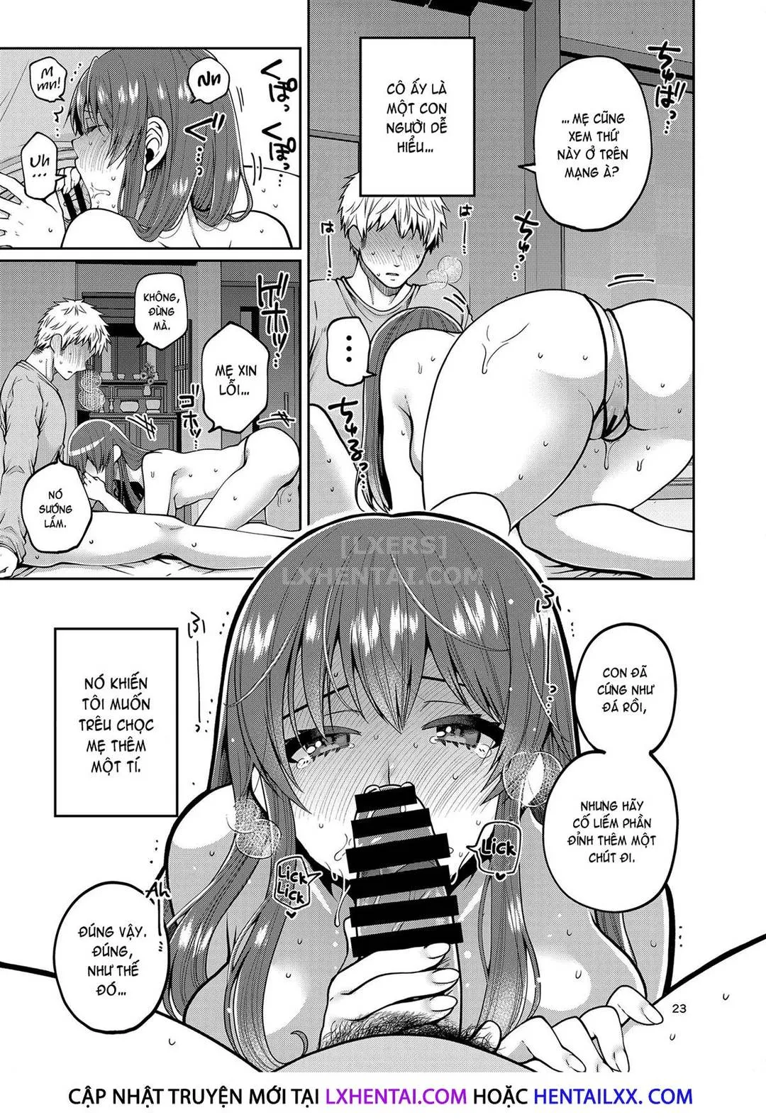 HentaiVN.net - Ảnh 23 - Kaa-San To Issho [Together With My Step-Mum] - Chap 2