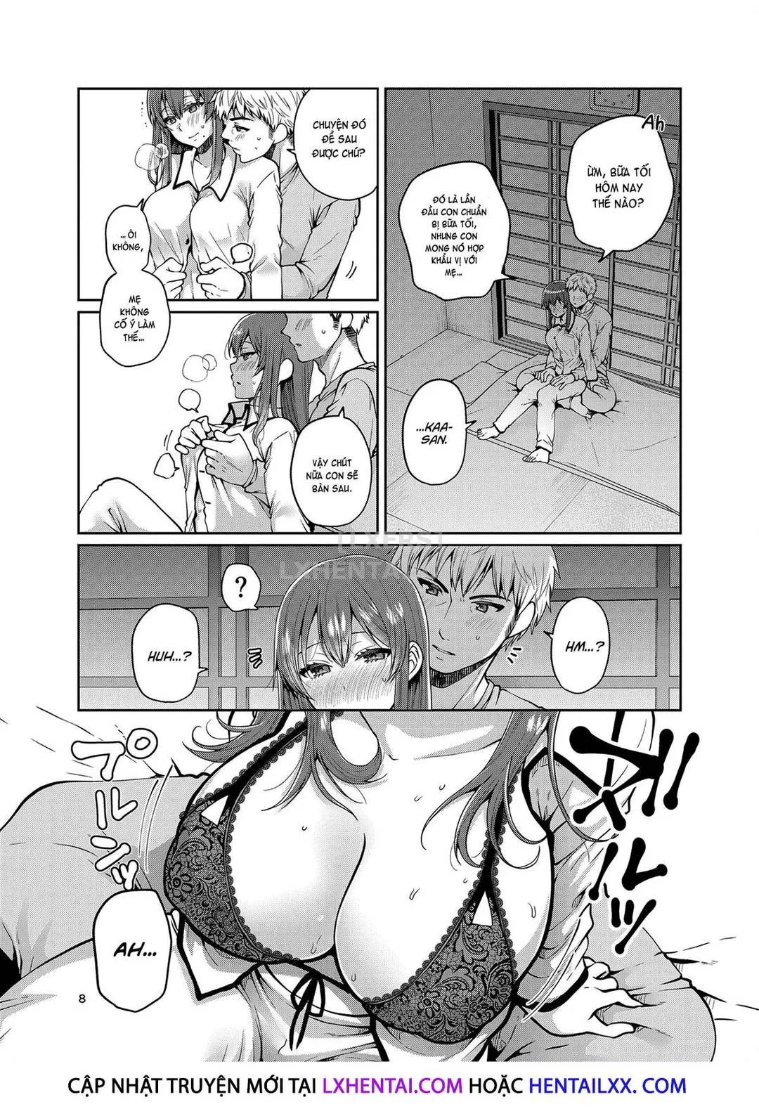 HentaiVN.net - Ảnh 9 - Kaa-San To Issho [Together With My Step-Mum] - Chap 2