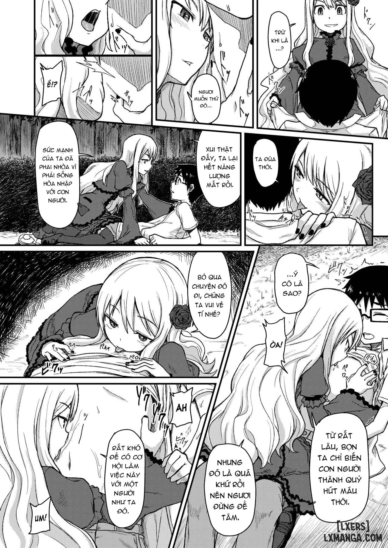 HentaiVN.net - Ảnh 8 - Đóa hoa hồng của Vampire - Chap 2