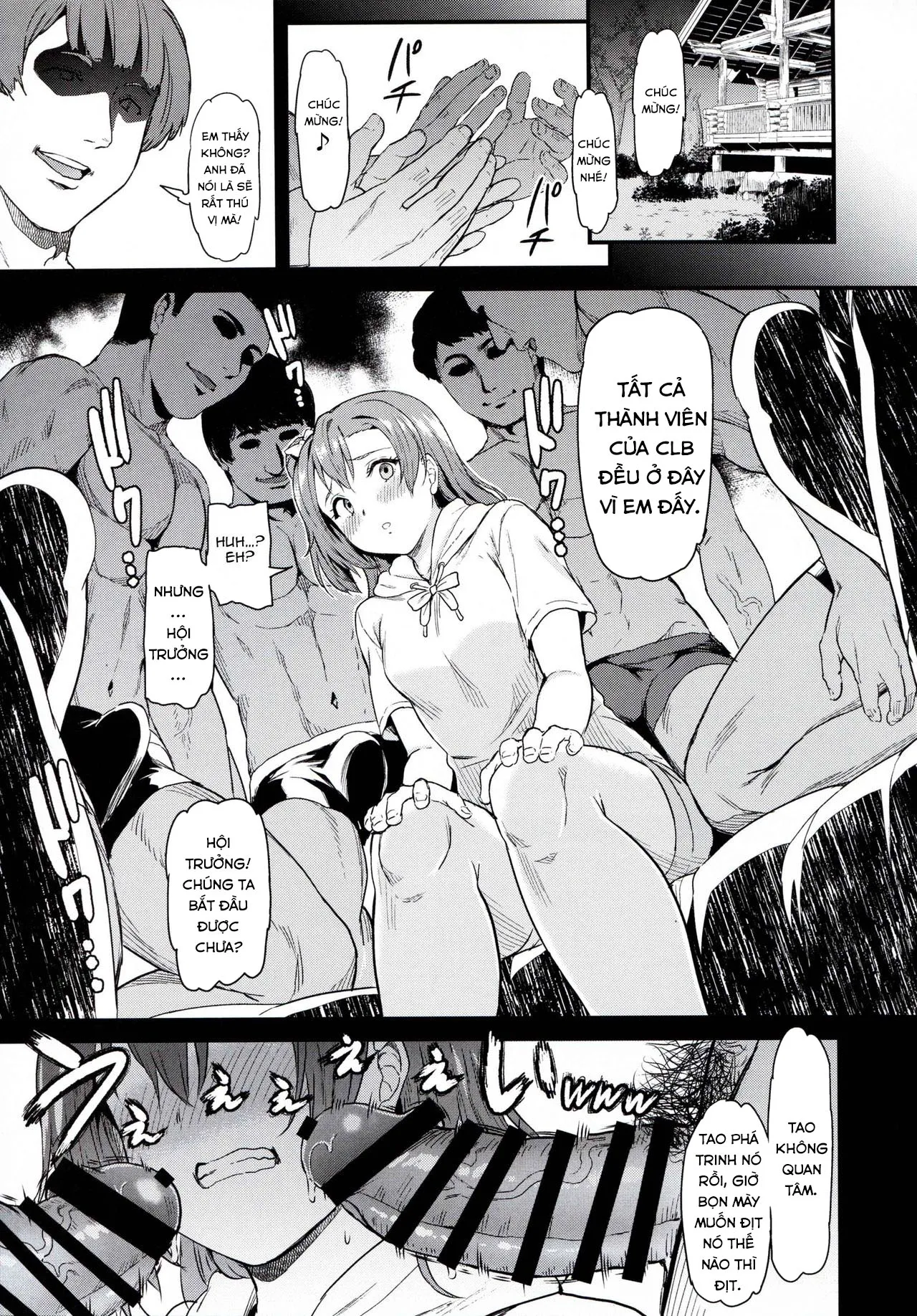 HentaiVN.net - Ảnh 25 - Joshidaisei Kosaka Honoka no YariCir Jikenbo (Love Live!) [College Girl Honoka Kousaka’s Hookup Club Case Files (Love Live!)] - Chap 1