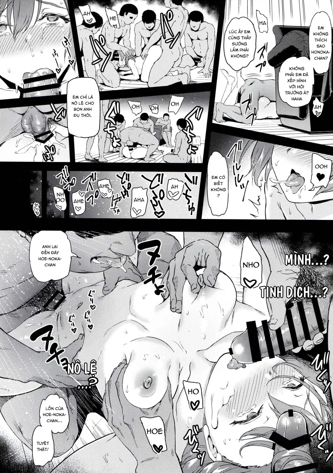 HentaiVN.net - Ảnh 30 - Joshidaisei Kosaka Honoka no YariCir Jikenbo (Love Live!) [College Girl Honoka Kousaka’s Hookup Club Case Files (Love Live!)] - Chap 1
