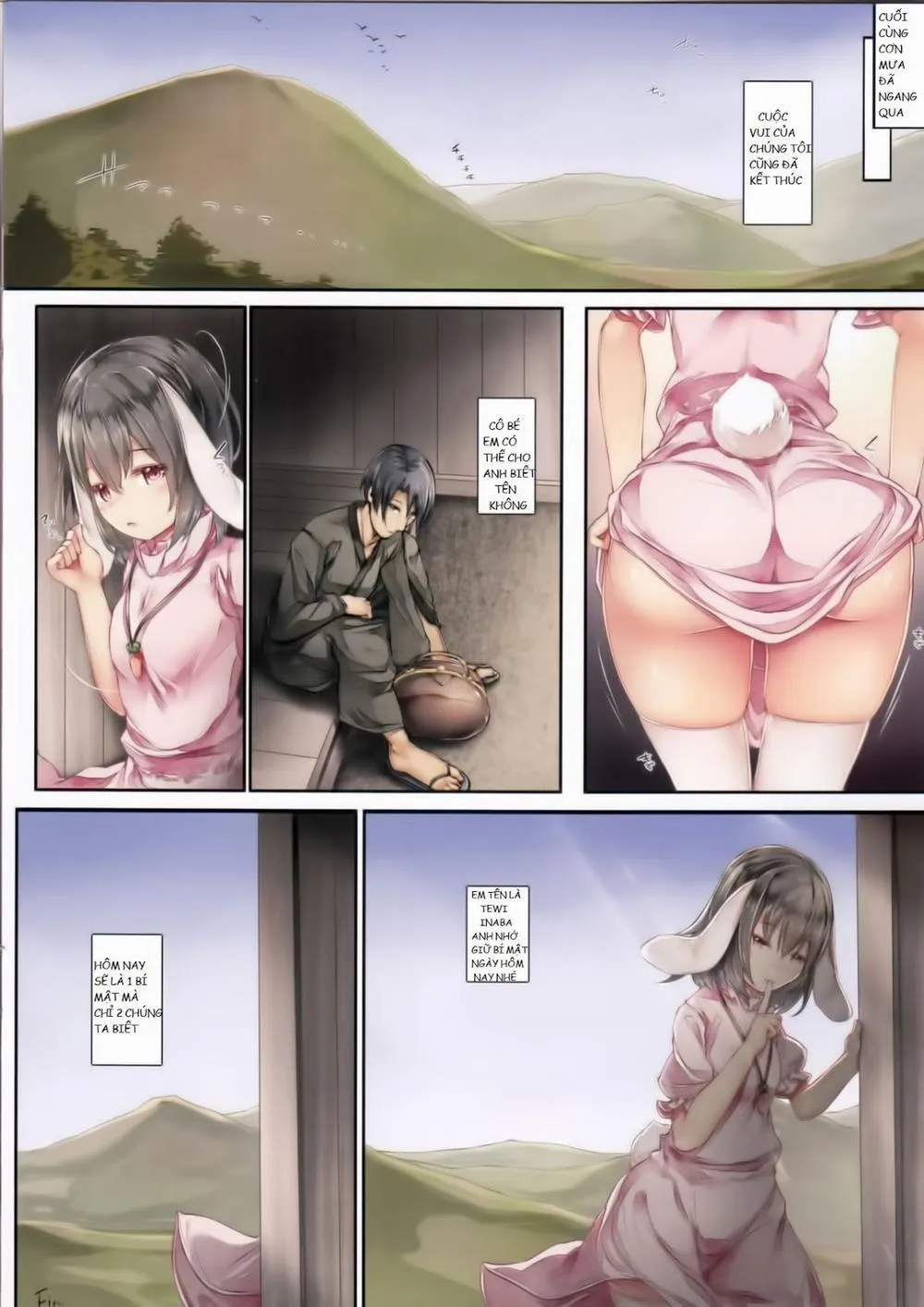 HentaiVN.net - Ảnh 11 - Nuresuke Tewi-chan to Tooriame no Jouji (Touhou) - Chap 1