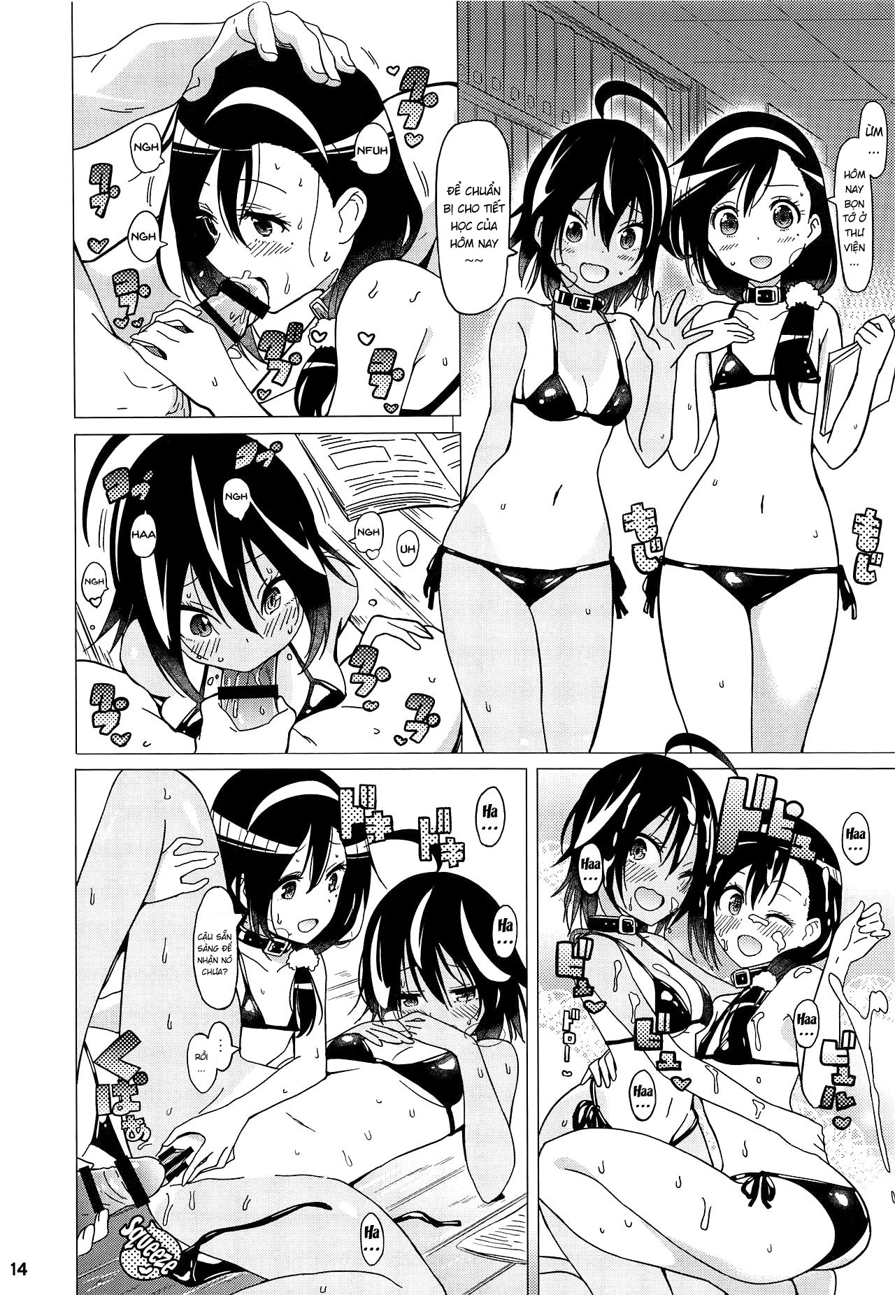 HentaiVN.net - Ảnh 16 - Uruka-chan to Fuminocchi o Aheraseru Hon [うるかちゃんとふみのっちをアヘらせる本] - Chap 1