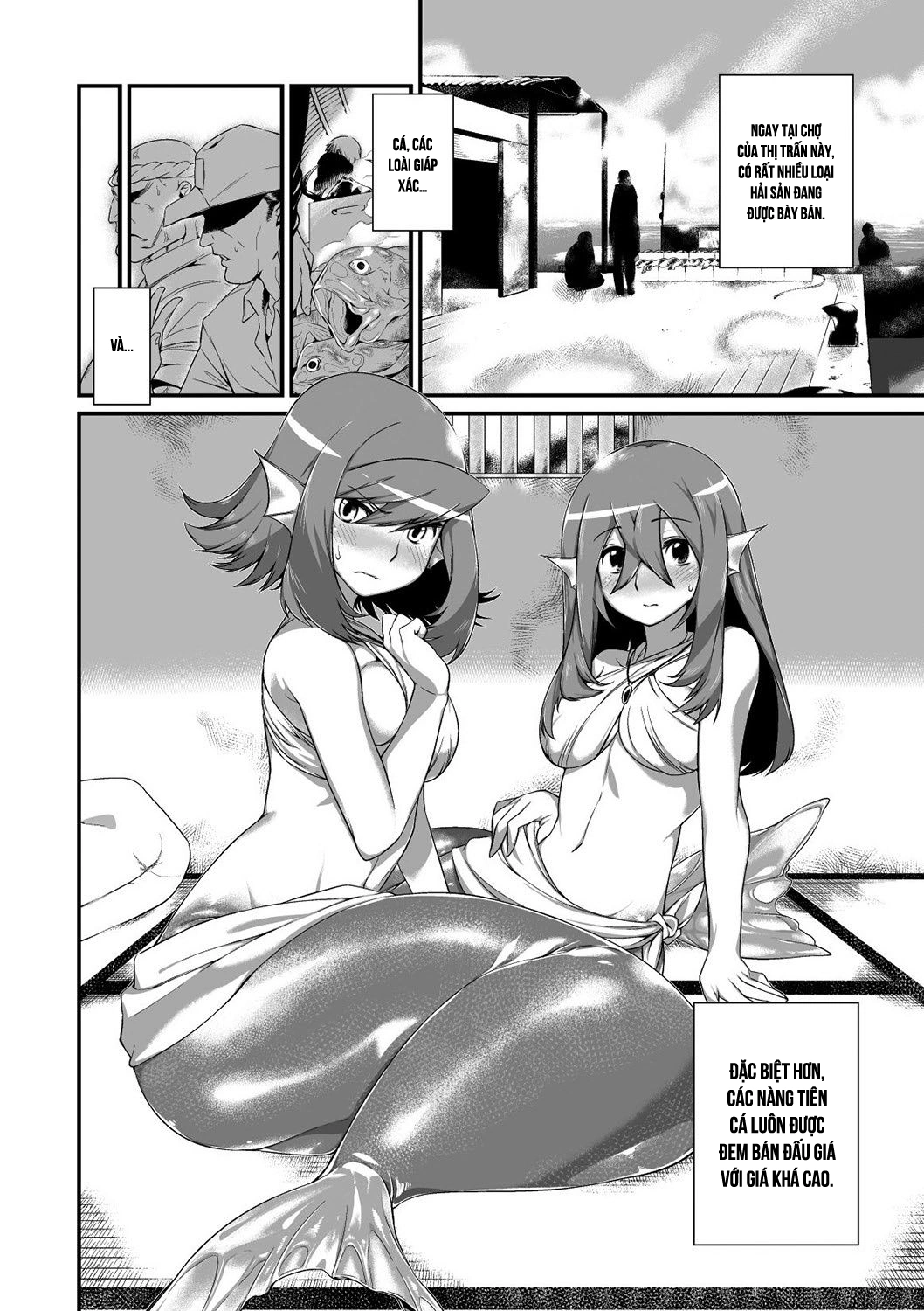 HentaiVN.net - Ảnh 3 - Buổi đấu giá nàng tiên cá [Ningyo Hanbai Shitemasu ; Mermaid Auction] - Chap 1