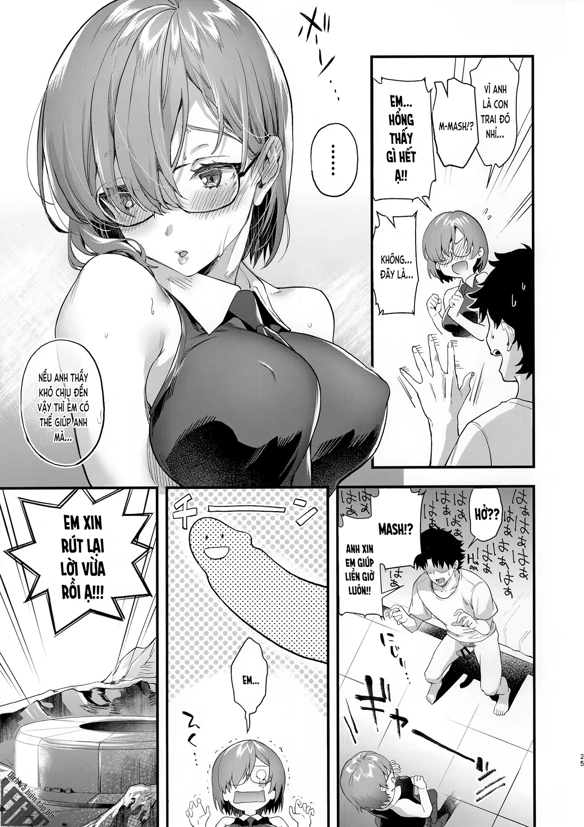 HentaiVN.net - Ảnh 25 - Mash những ngày mới cưới (FGO) [Shinkon, Mash (Fate/Grand Order); 新婚、マシュ (Fate⁄Grand Order)] - Chap 1
