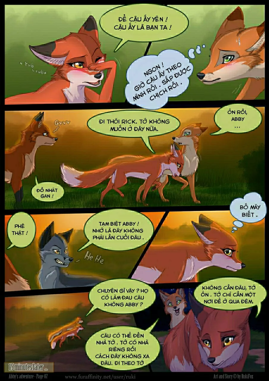 HentaiVN.net - Ảnh 7 - Chuyện về mùa động đực của Abby [Abby adventure] - Chap 1