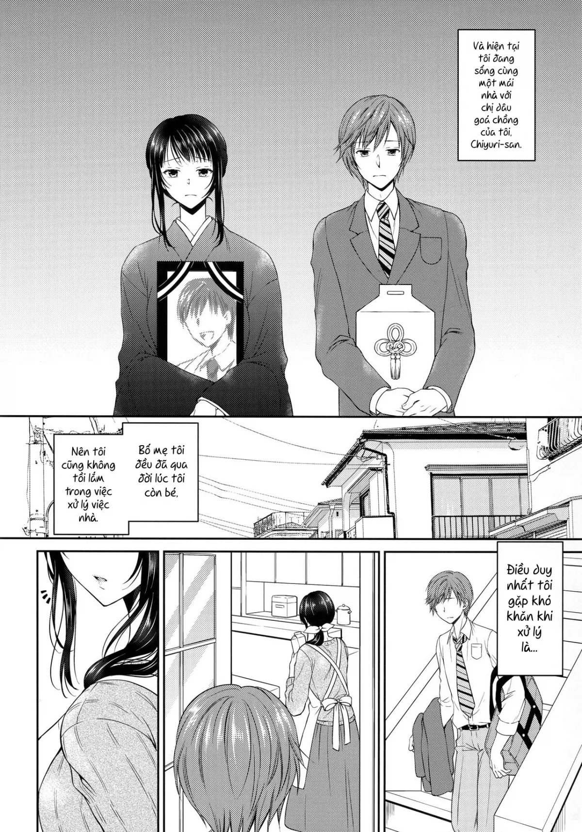 HentaiVN.net - Ảnh 5 - Futanari Miboujin Gitei Kanraku - Chap 1