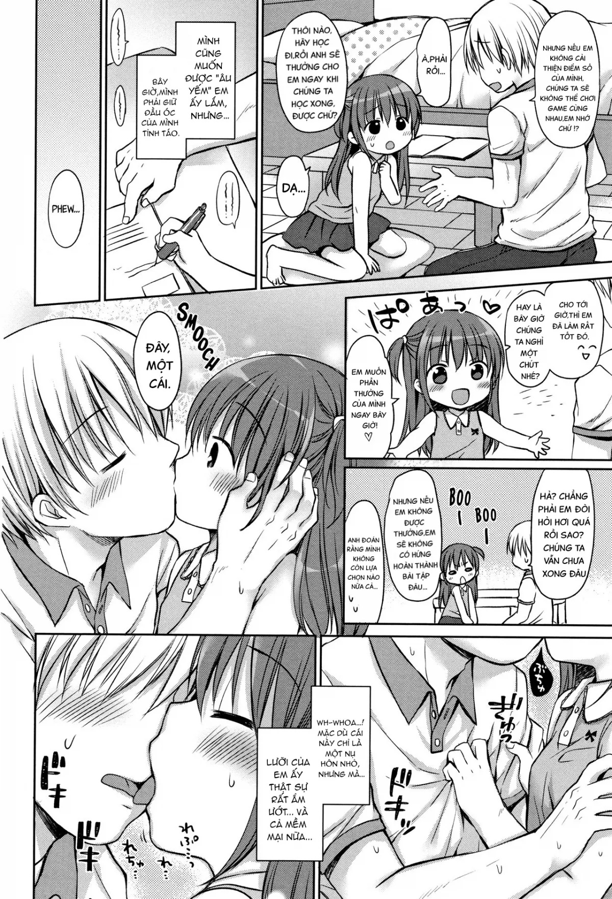HentaiVN.net - Ảnh 5 - Quên chuyện học đi, chúng ta hãy cùng làm nó thôi nào! [Benkyou Yorimo Ecchi Shiyo | Forget Studying! Let's Fuck!] - Chap 1