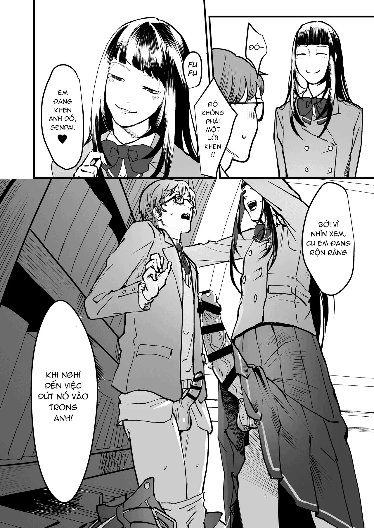 HentaiVN.net - Ảnh 8 - Boku wa Kouhai no Onahole - Chap 1