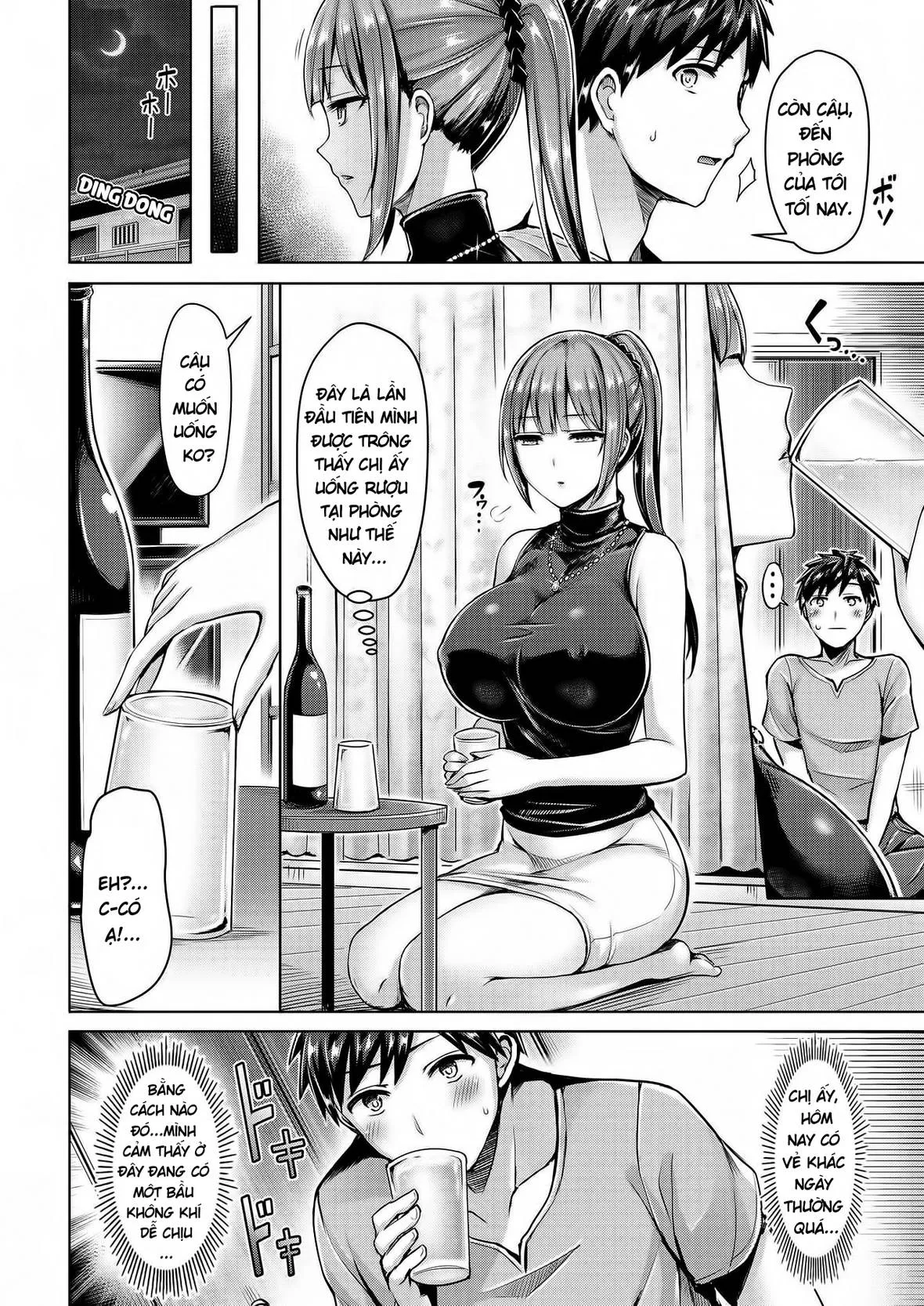 HentaiVN.net - Ảnh 7 - Anh Sinh Viên Và Chị Chủ Phòng Trọ [Wakaranai Yo! Kurokawa-San!] - Chap 1