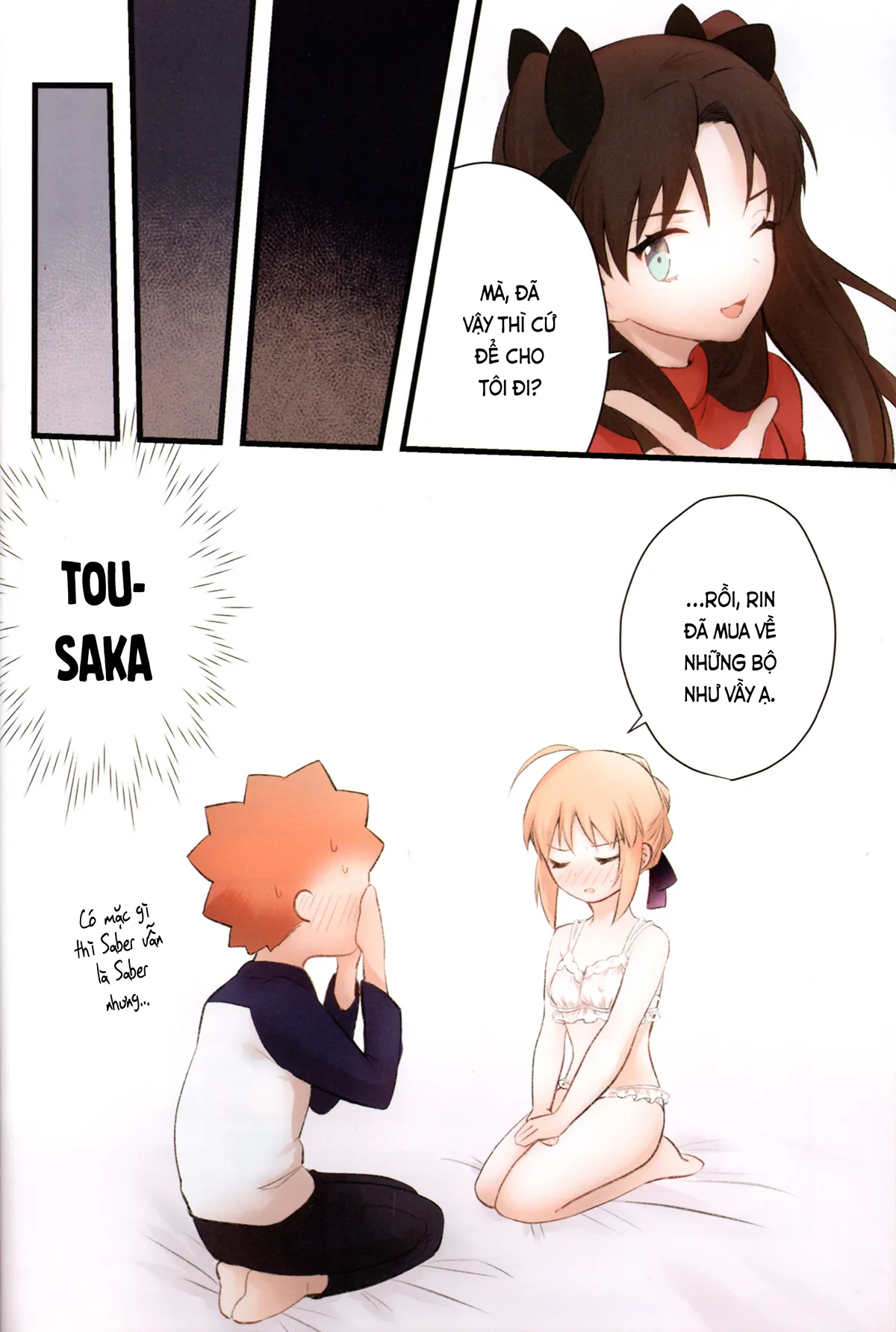 HentaiVN.net - Ảnh 8 - Nội y kiểu đó còn quá sớm với tôi (Fate／stay night) [Souiu Shitagi wa Ore ni wa Hayai (Fate stay night); そういう下着は俺には早い (Fate／stay night)] - Chap 1