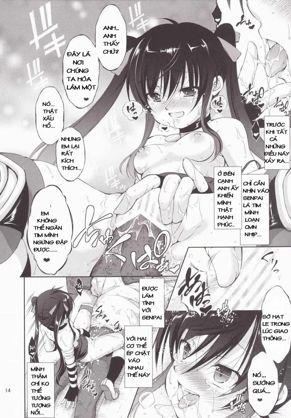 HentaiVN.net - Ảnh 13 - Chitsunai Kansen! (Gakkou Gurashi) - Chap 1